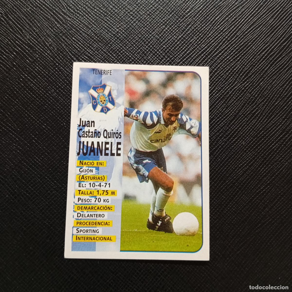 Cromos de F&uacute;tbol: 307 JUANELE TENERIFE PANINI 1998 1999 CROMO FUTBOL LIGA 98 99 - SIN PEGAR - A146 PG487 B