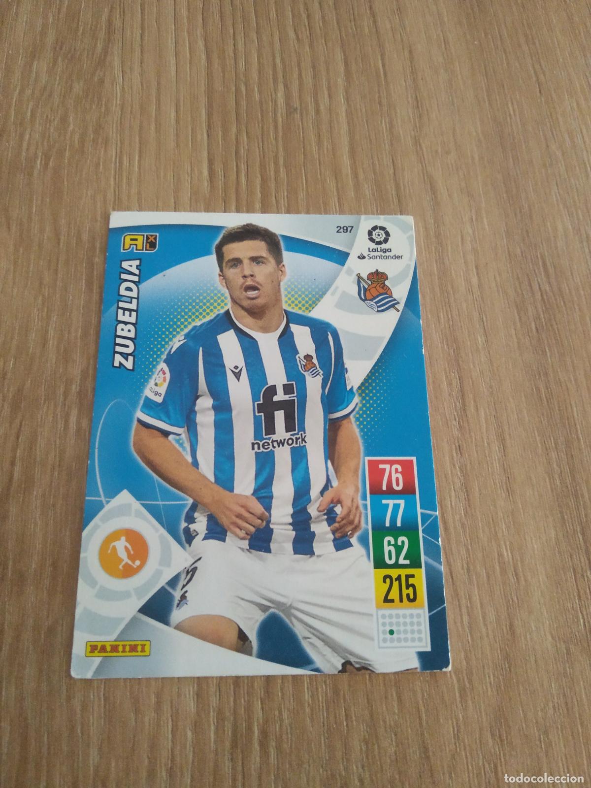 Cromos de F&uacute;tbol: 297 ZUBELDIA REAL SOCIEDAD CROMO FUTBOL PANINI LIGA 21-22 ADRENALYN 2021-2022