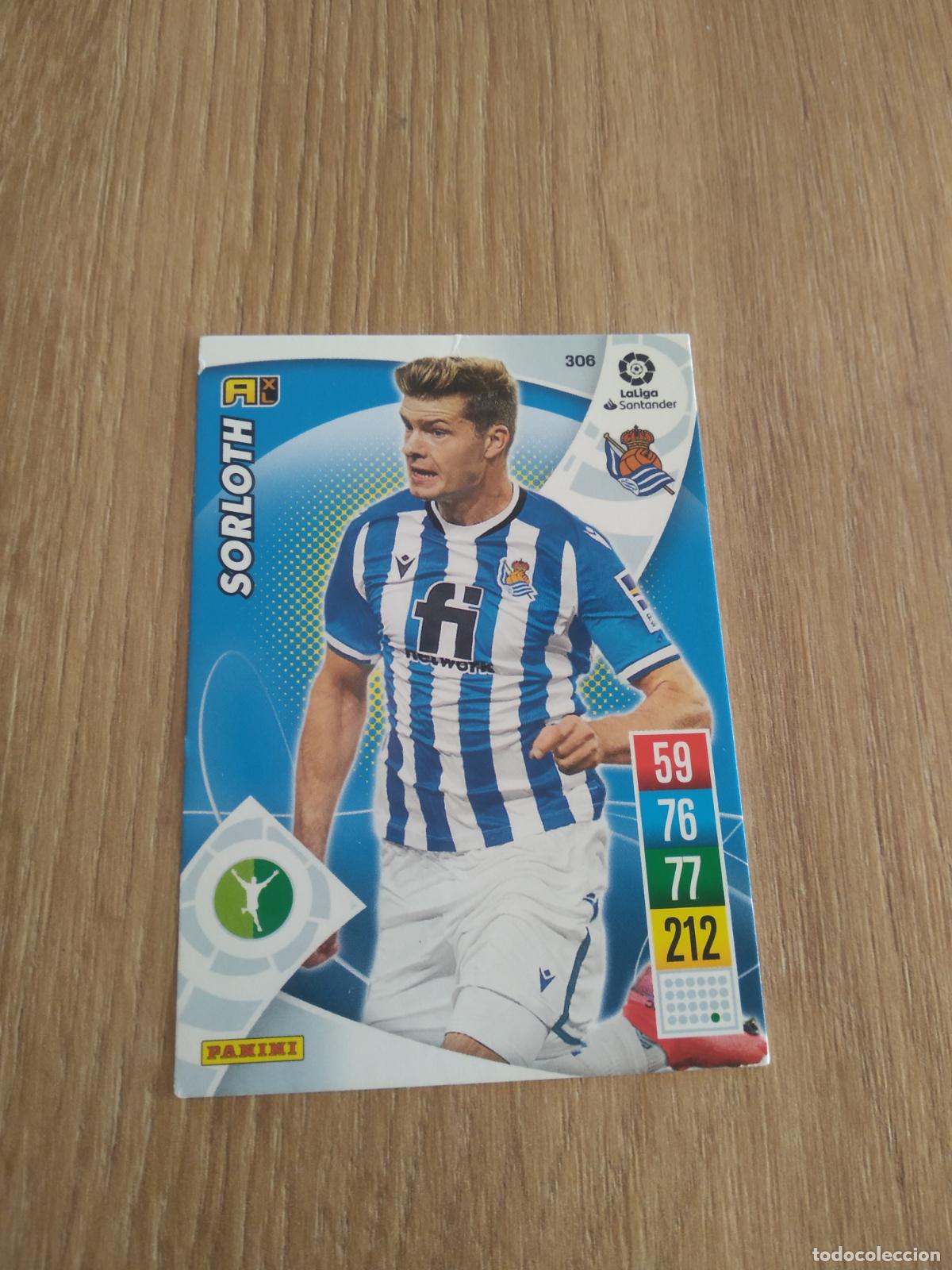 Cromos de F&uacute;tbol: 306 SORLOTH REAL SOCIEDAD CROMO FUTBOL PANINI LIGA 21-22 ADRENALYN 2021-2022