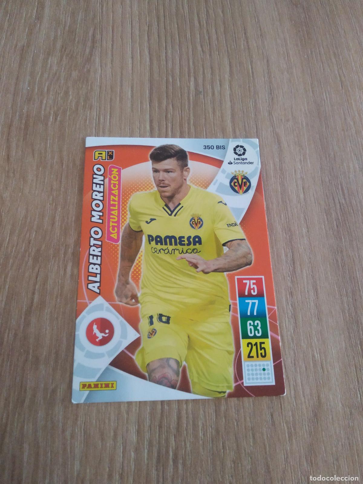 Cromos de F&uacute;tbol: 350 BIS ALBERTO MORENO VILLARREAL CROMO FUTBOL PANINI LIGA 21-22 ADRENALYN 2021-2022