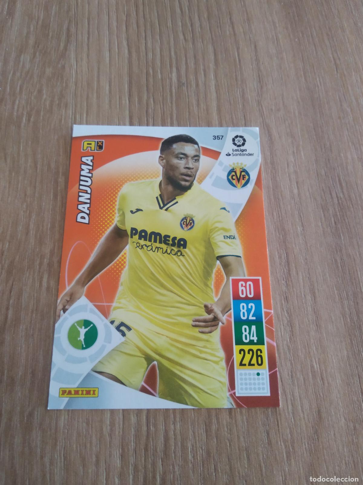 Cromos de F&uacute;tbol: 357 DANJUMA VILLARREAL CROMO FUTBOL PANINI LIGA 21-22 ADRENALYN 2021-2022