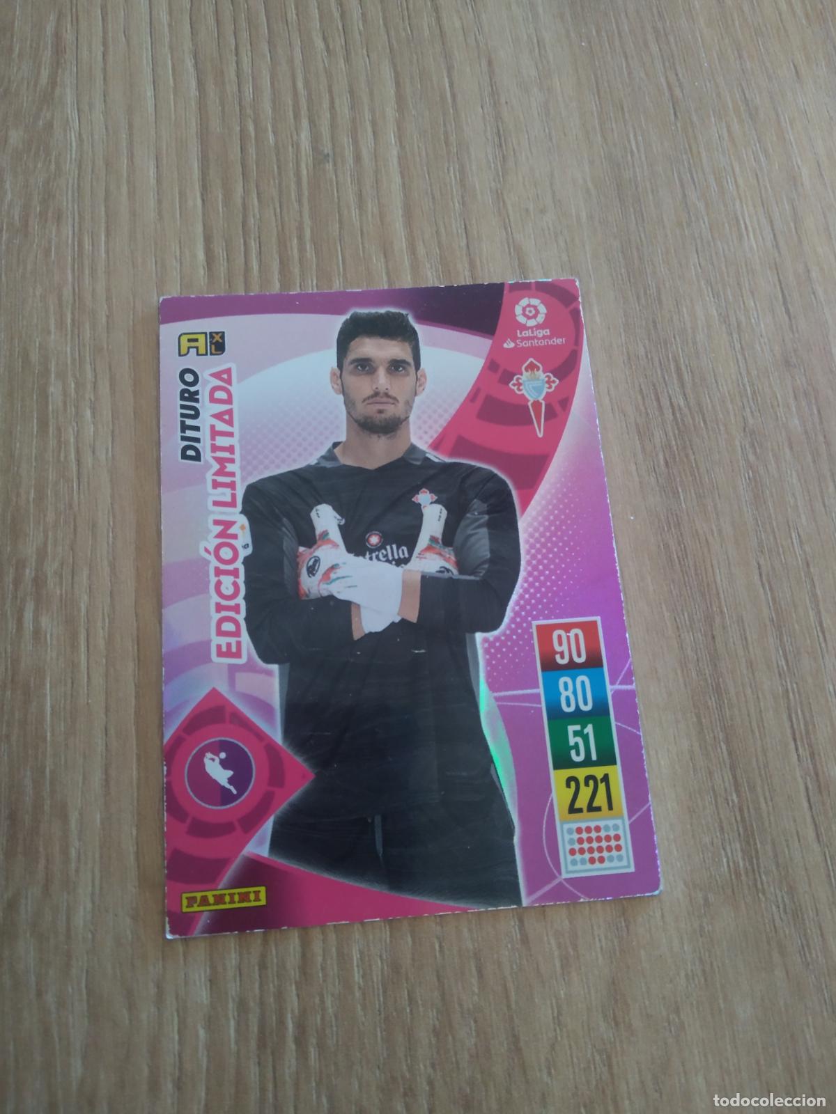 Cromos de F&uacute;tbol: DITURO CELTA DE VIGO EDICION LIMITADA CROMO FUTBOL PANINI LIGA 21-22 ADRENALYN 2021-2022