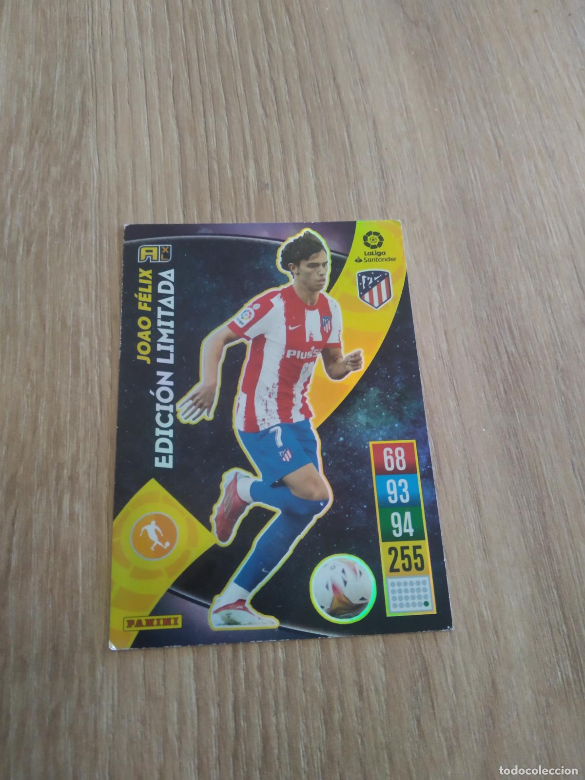 Cartes &agrave; collectionner de Football: JOAO FELIX ATLETICO DE MADRID EDICION LIMITADA CROMO FUTBOL PANINI LIGA 21-22 ADRENALYN 2021-2022