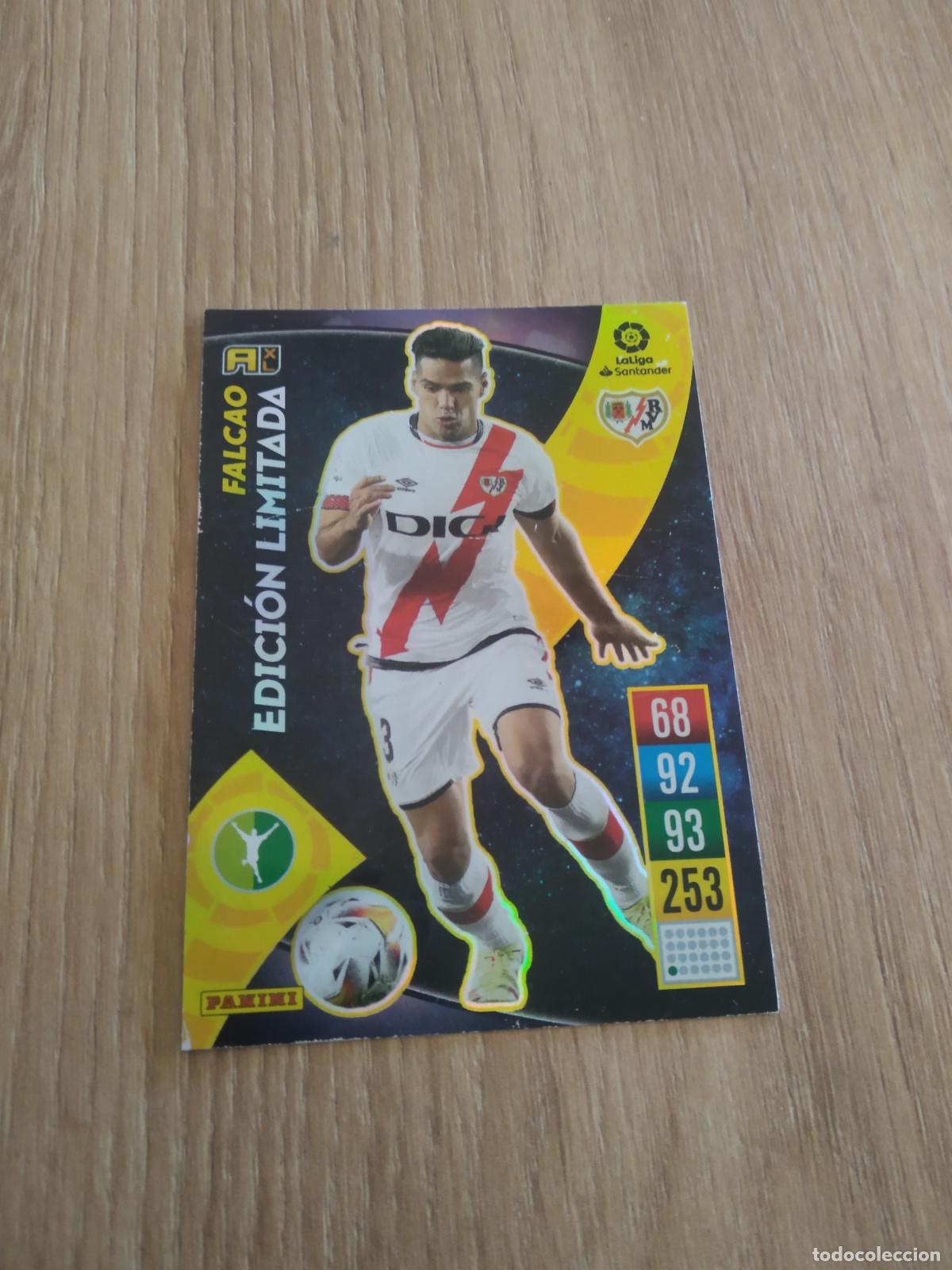 Cartes &agrave; collectionner de Football: FALCAO RAYO VALLECANO EDICION LIMITADA CROMO FUTBOL PANINI LIGA 21-22 ADRENALYN 2021-2022
