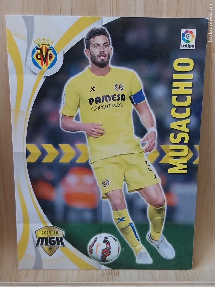 Fu&szlig;ball-Sticker: MUSACCHIO VILLARREAL MGK MEGA KRACKS 2015 15 16 CROMO 520 PANINI ORIGINAL **