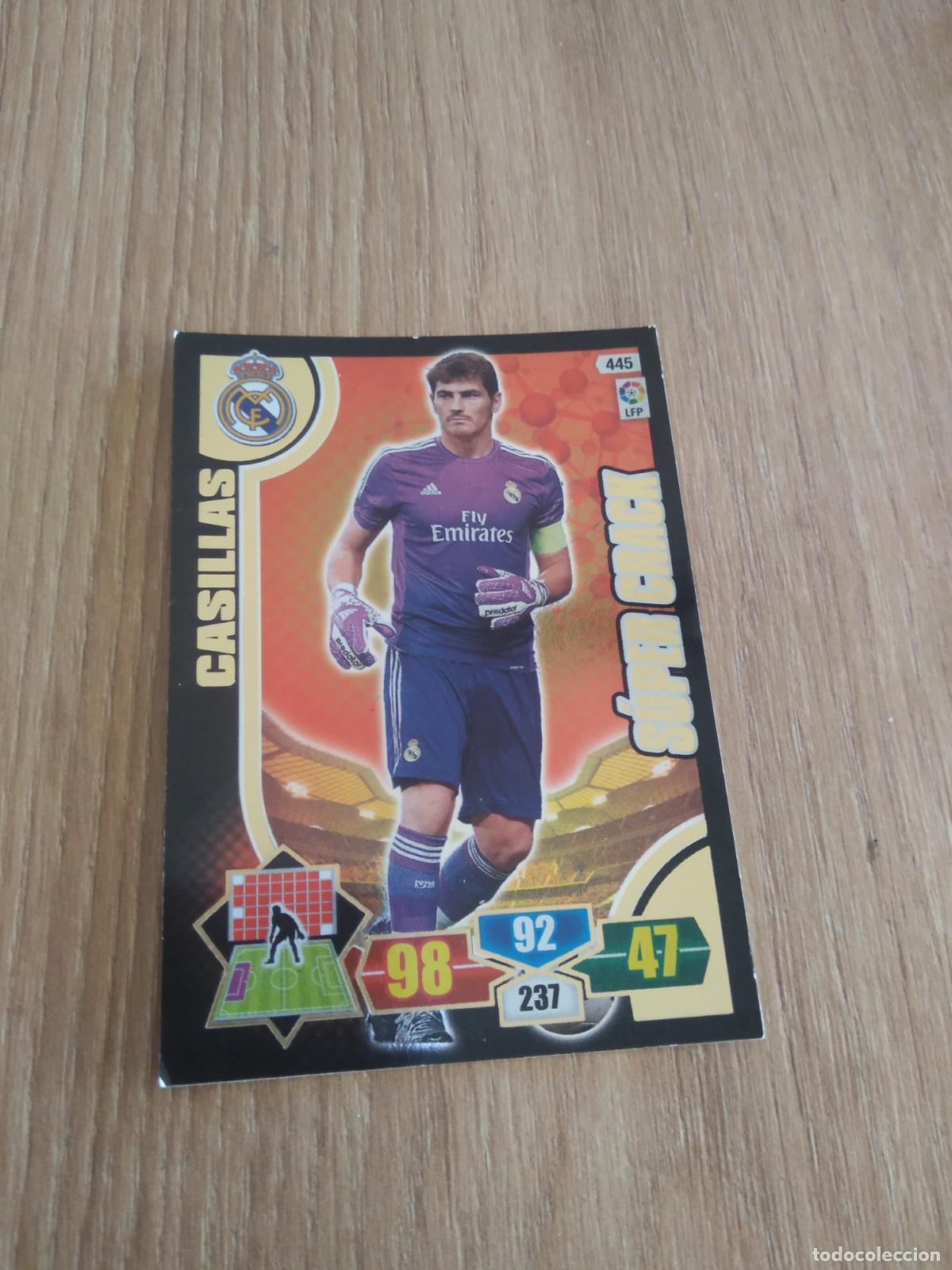 Cromos de F&uacute;tbol: 445 CASILLAS REAL MADRID SUPERCRACK CROMO FUTBOL PANINI LIGA 13-14 ADRENALYN 2013-2014