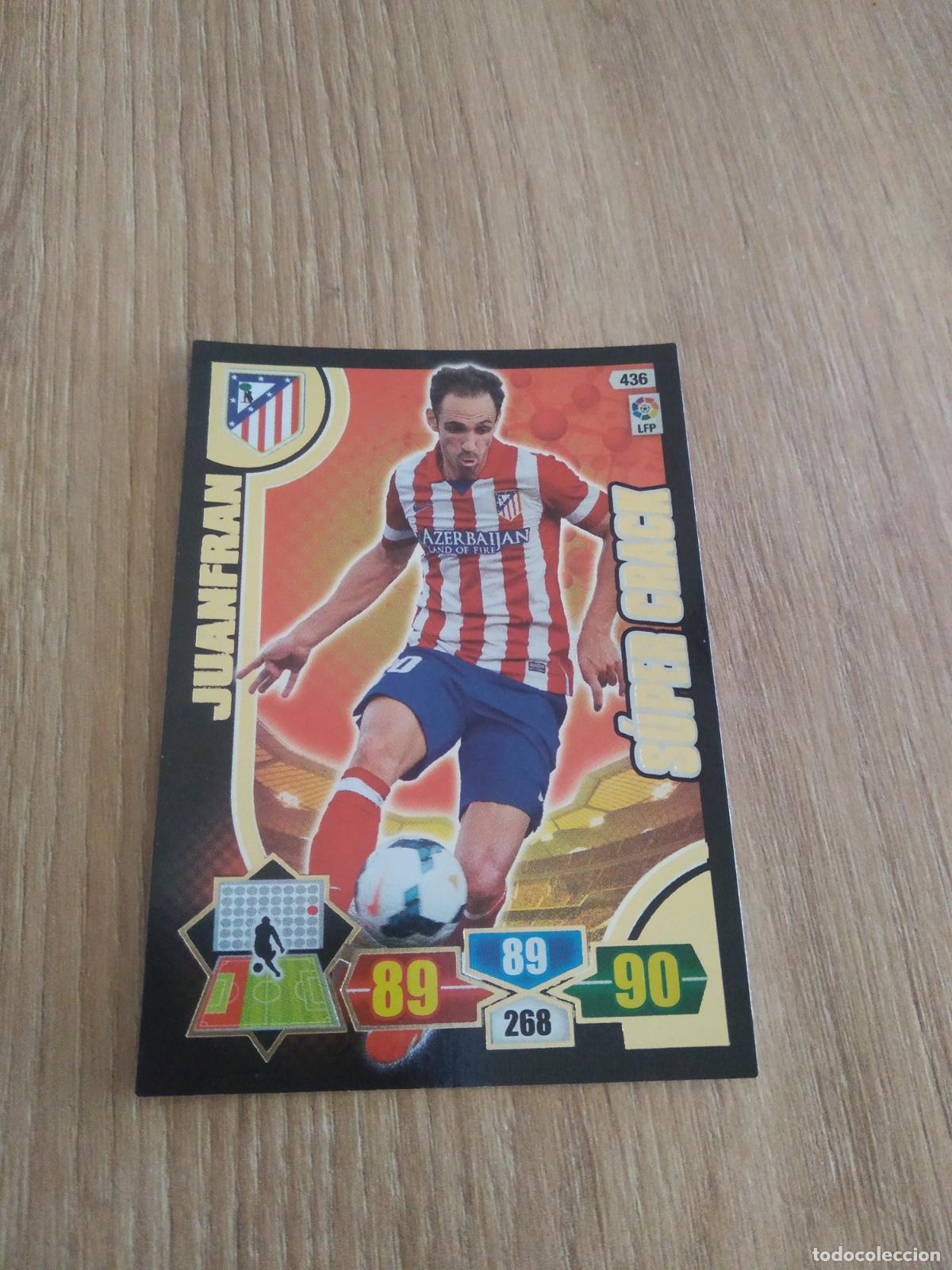 Cromos de F&uacute;tbol: 436 JUANFRAN ATLETICO DE MADRID SUPERCRACK CROMO FUTBOL PANINI LIGA 13-14 ADRENALYN 2013-2014