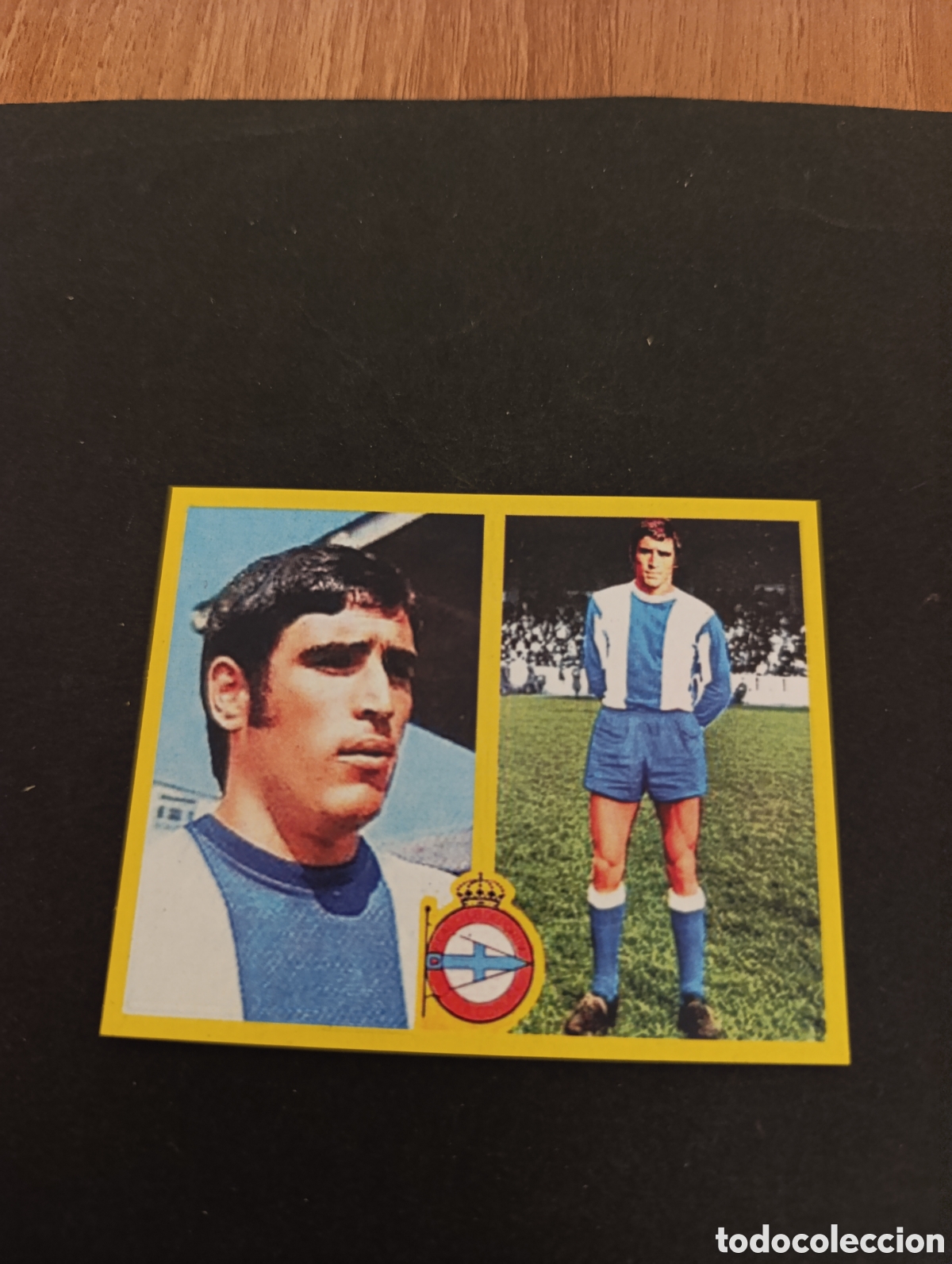 Cromos de F&uacute;tbol: Cromo Plaza Deportivo de La Coru&ntilde;a Liga Este 72 73, ampliaci&oacute;n de la colecci&oacute;n