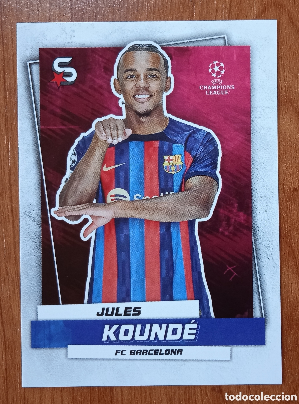 Cromos de F&uacute;tbol: JULES KOUND&Eacute; BARCELONA TOPPS SUPERSTARS 41 2022 2023 22 23