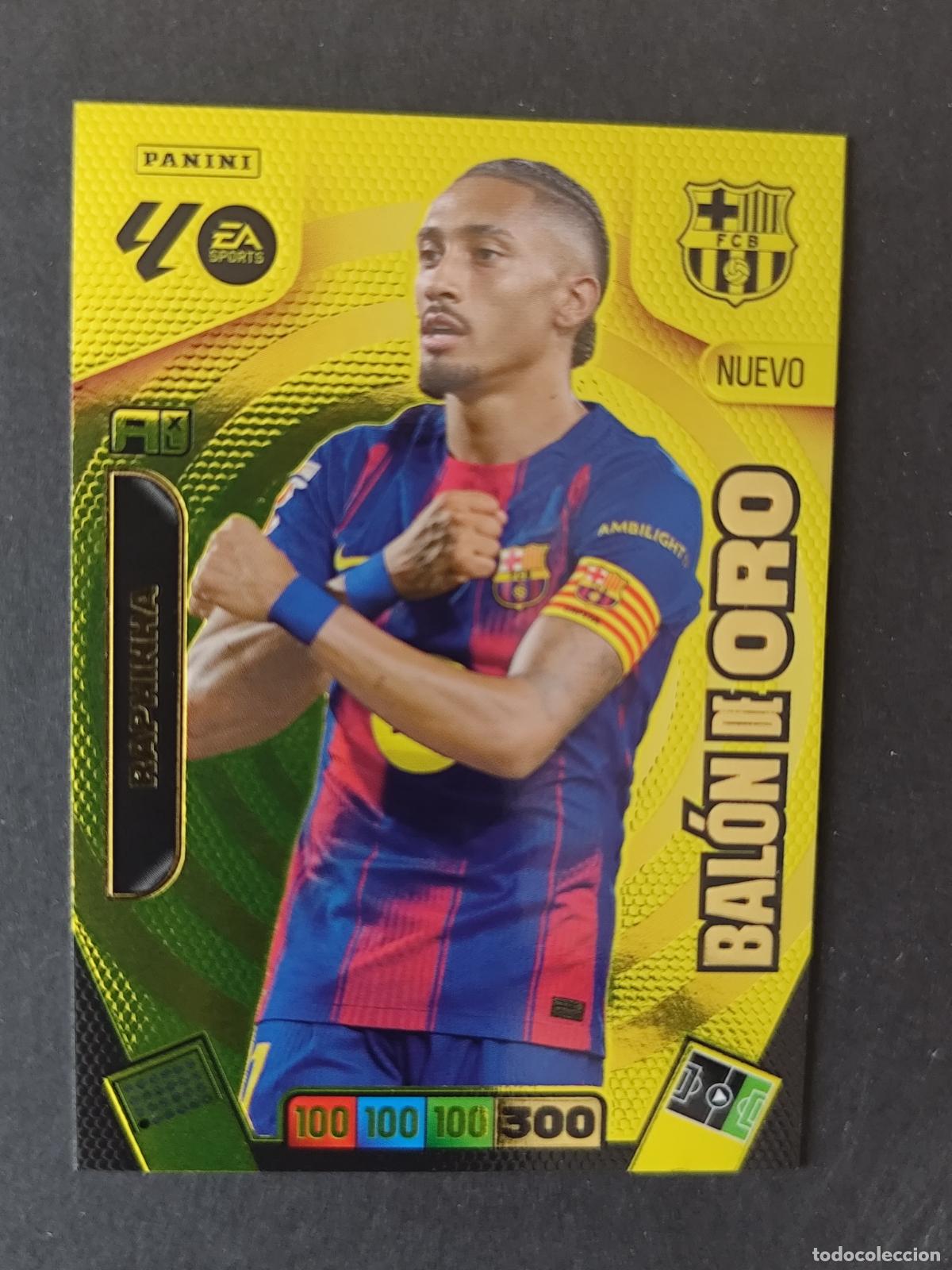Cromos de F&uacute;tbol: RAPHINHA NUEVO BAL&Oacute;N ORO DREAM BOX BARCELONA BAR&Ccedil;A ADRENALYN 2025 2026 25 26