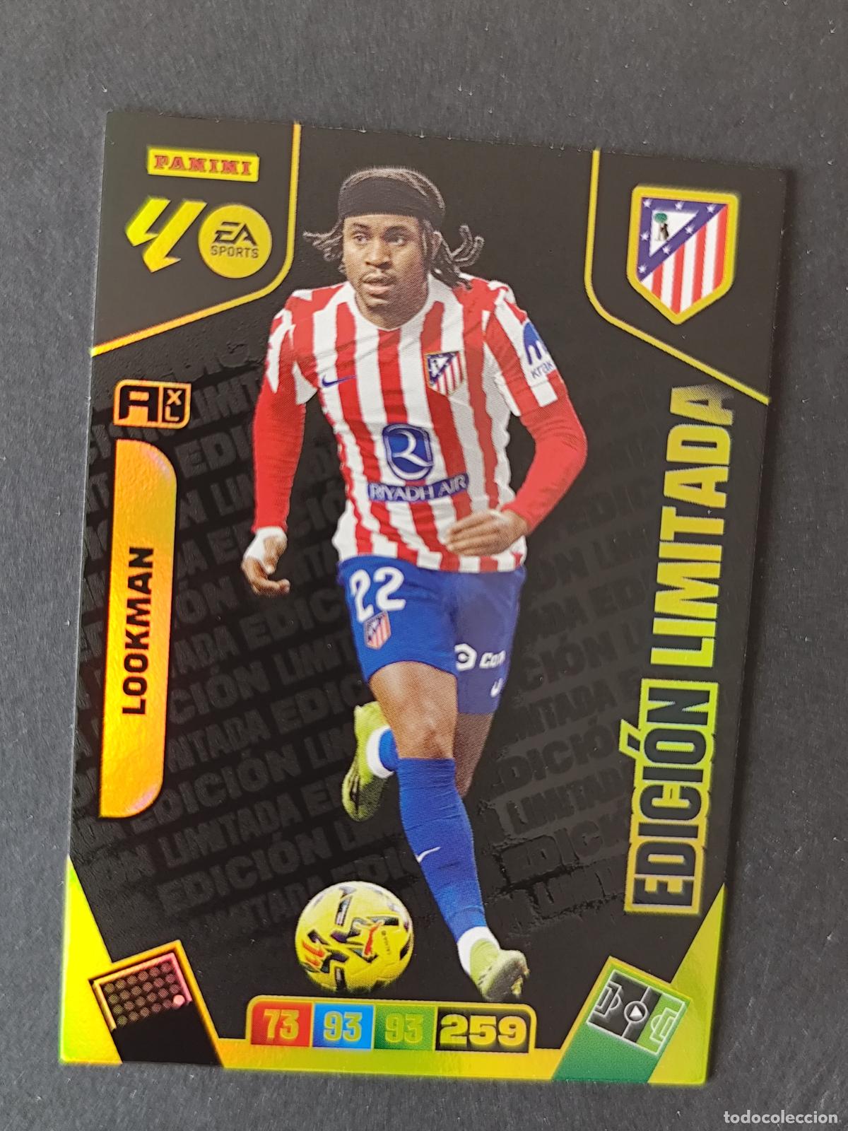 Cromos de F&uacute;tbol: LOOKMAN EDICI&Oacute;N LIMITADA SOBRE MOMENTUM ORO ATL&Eacute;TICO MADRID ADRENALYN 2025 2026 25 26