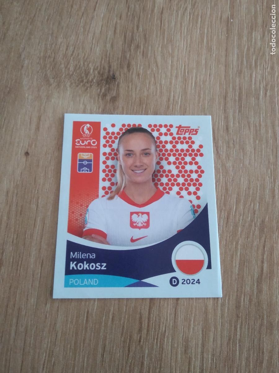 Cartes &agrave; collectionner de Football: 203 MILENA KOKOSZ POLONIA CROMO TOPPS EURO FEMENINA 2025 EUROCOPA FUTBOL FEMENINO UEFA WOMEN'S