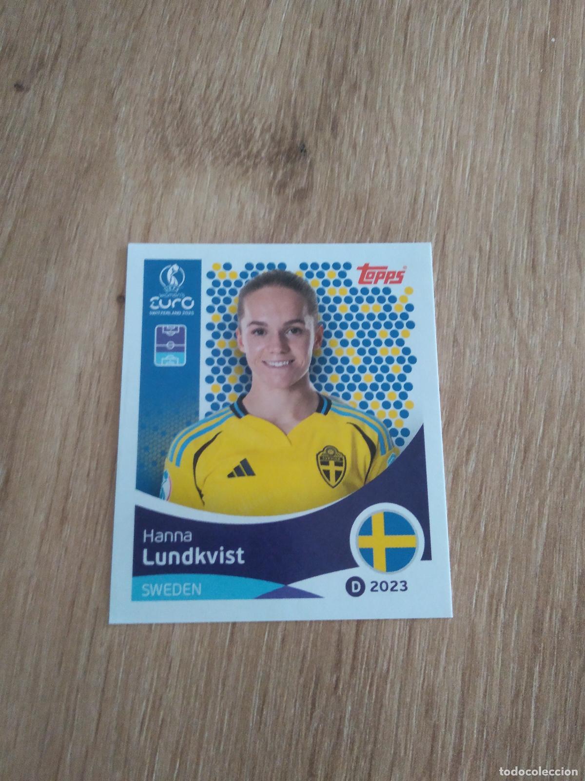Cartes &agrave; collectionner de Football: 228 HANNA LUNDKVIST SUECIA CROMO TOPPS EURO FEMENINA 2025 EUROCOPA FUTBOL FEMENINO UEFA WOMEN'S