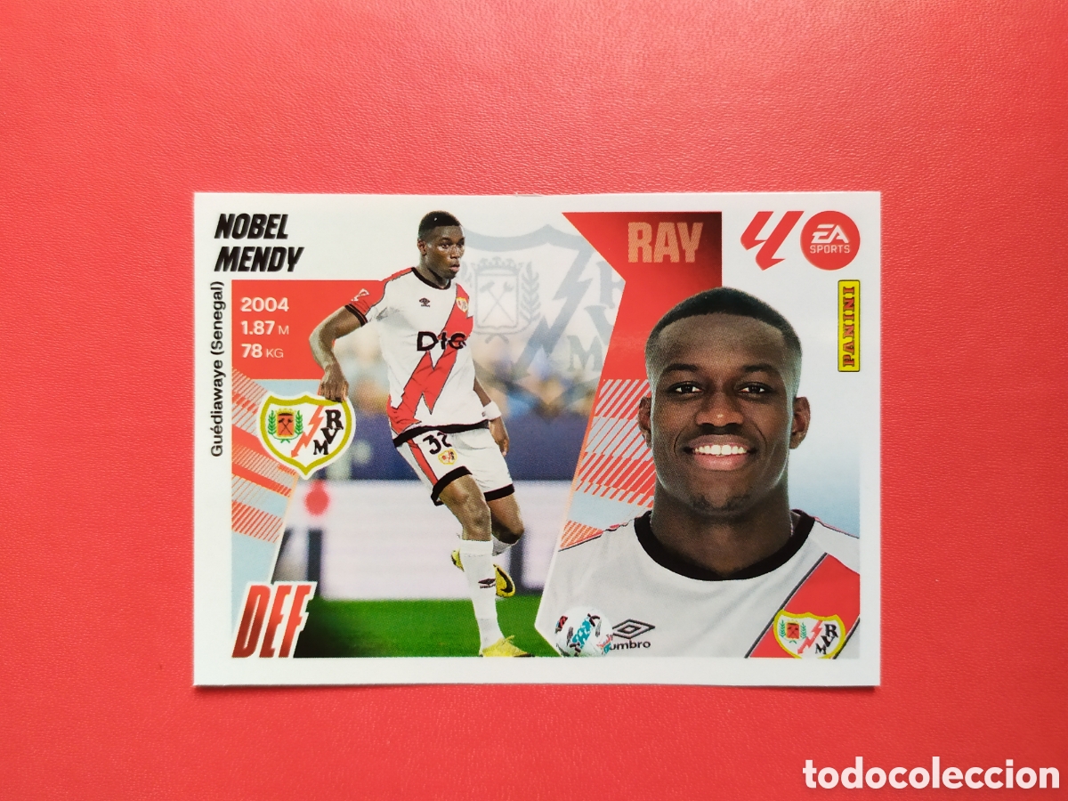 Cromos de F&uacute;tbol: NOBEL MENDY RAYO VALLECANO NUM 28 MERCADO INVIERNO PANINI 25 26