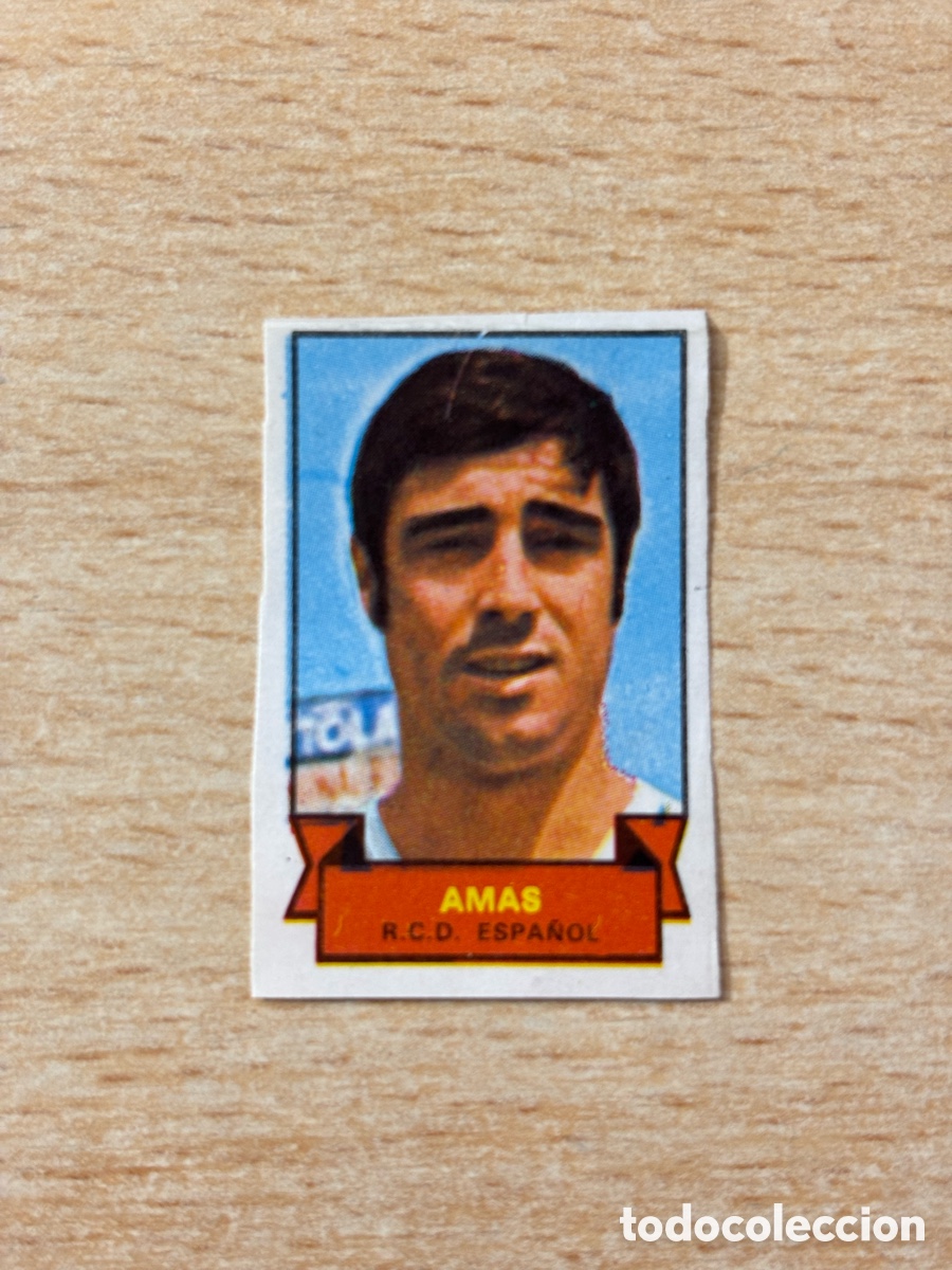 Fu&szlig;ball-Sticker: Amas RCD Espa&ntilde;ol Topps Tard&agrave; Ib&eacute;rica 1970 sin pegar