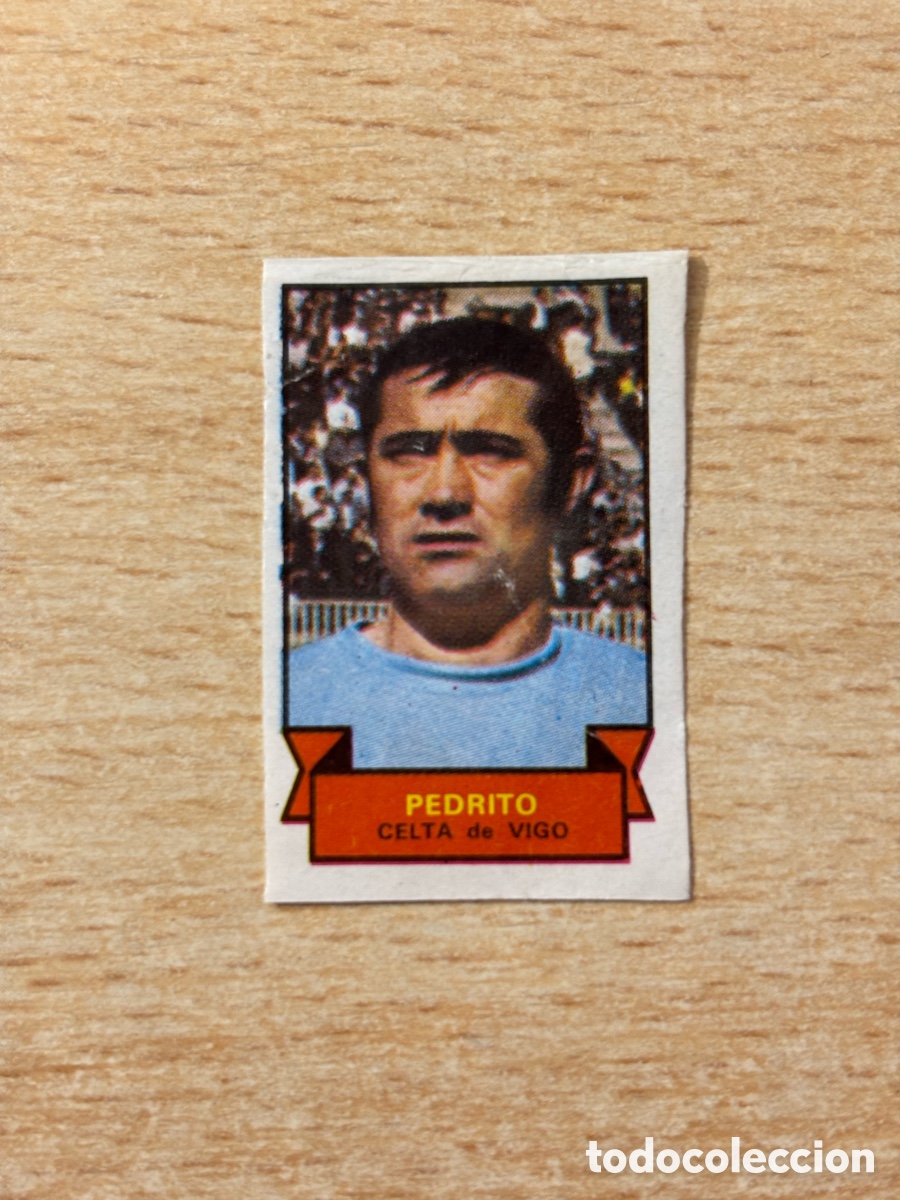 Football Stickers: Pedrito Celta de Vigo Topps Tard&agrave; Ib&eacute;rica 1970 sin pegar