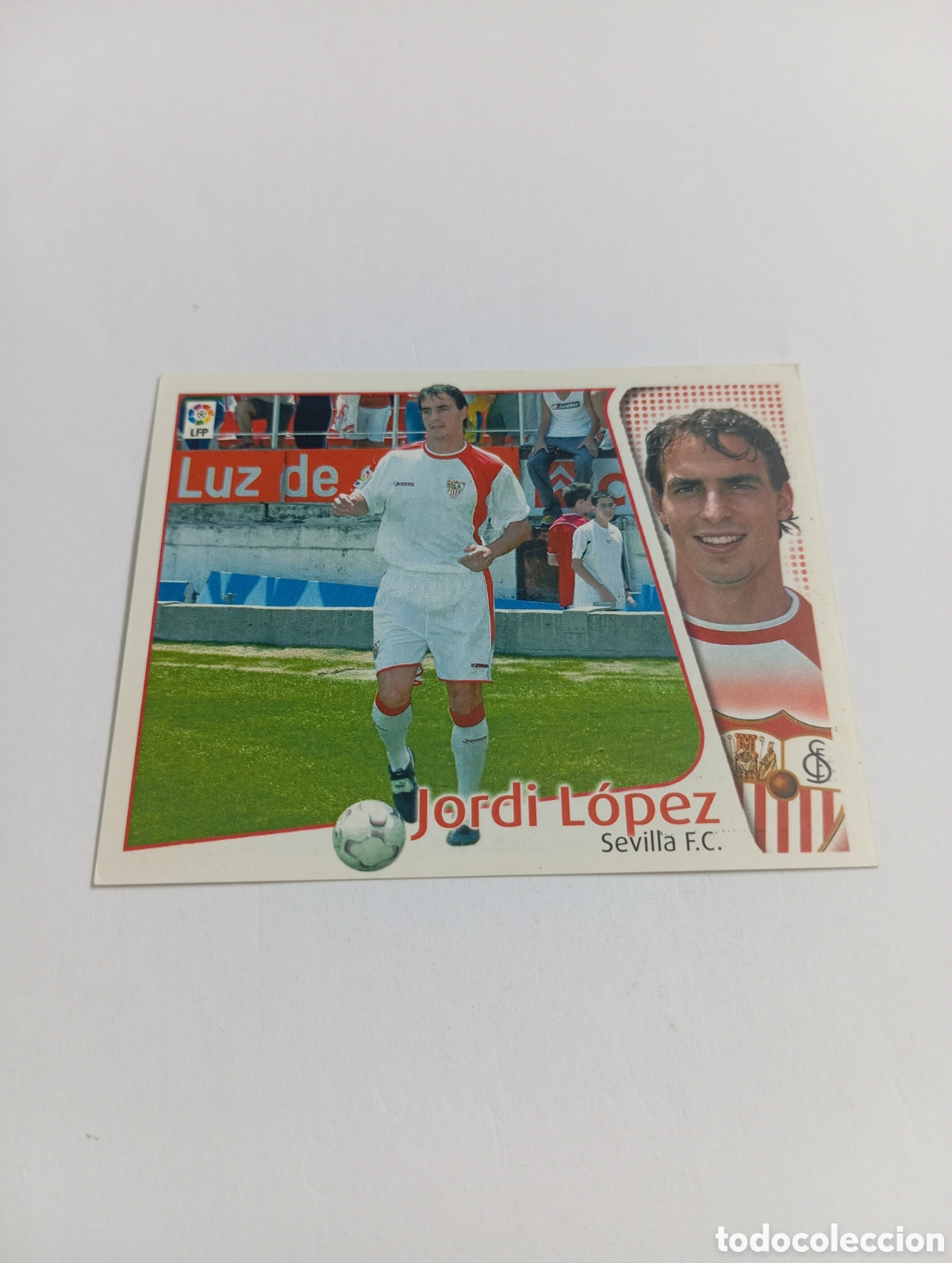 Football Stickers: JORDI L&Oacute;PEZ COLOCA Sevilla LIGA ESTE 2004 2005 PANINI 04 05
