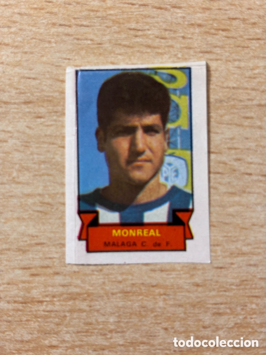 Cromos de F&uacute;tbol: Monreal Malaga CF Topps Tard&agrave; Ib&eacute;rica 1970 sin pegar