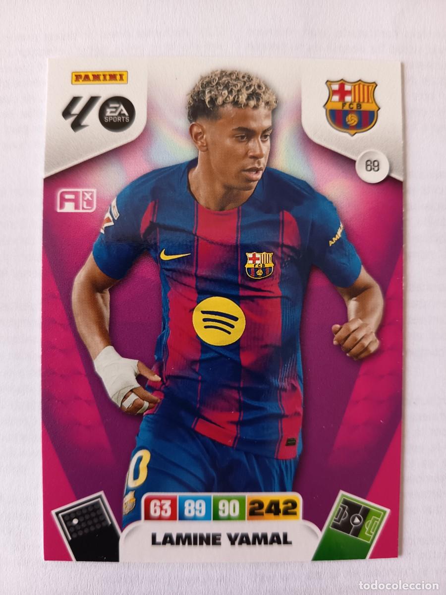 Figurine di Calcio: CARD 69 LAMINE YAMAL FC BARCELONA BAR&Ccedil;A SPAIN - ADRENALYN XL PANINI LIGA 2025 2026 25 26 F&Uacute;TBOL