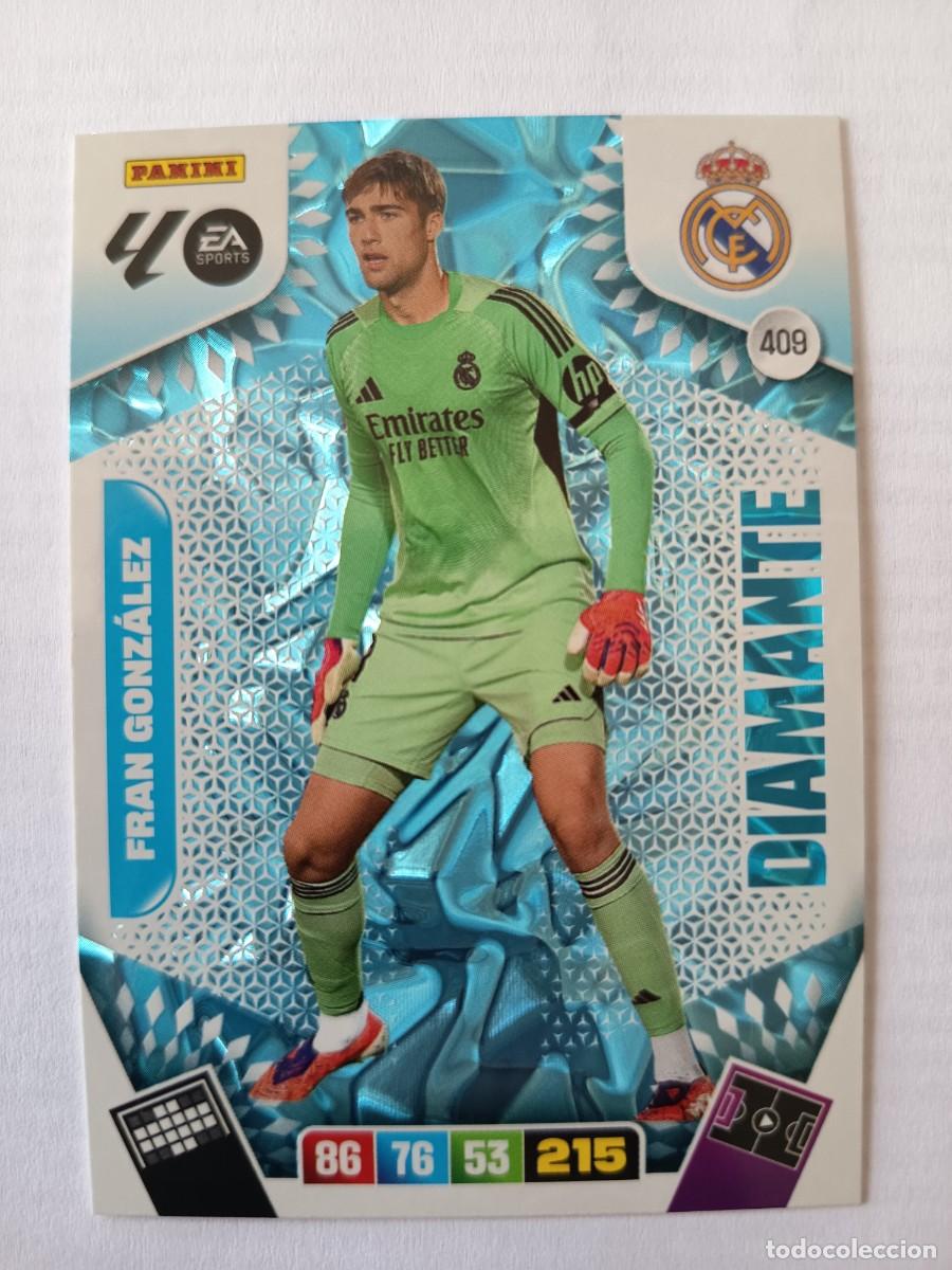 Cromos de Futebol: ROOKIE CARD 409 FRAN GONZ&Aacute;LEZ REAL MADRID DIAMANTE - ADRENALYN XL PANINI LIGA 2025 2026 25 26 F&Uacute;TBOL