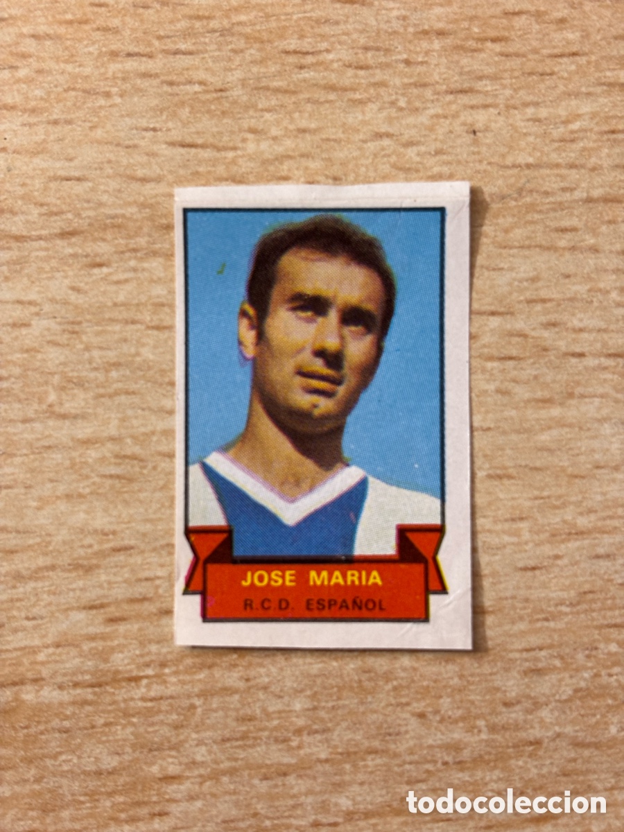 Cromos de Futebol: Jos&eacute; Mar&iacute;a RCD Espa&ntilde;ol Topps Tard&agrave; Ib&eacute;rica 1970 sin pegar