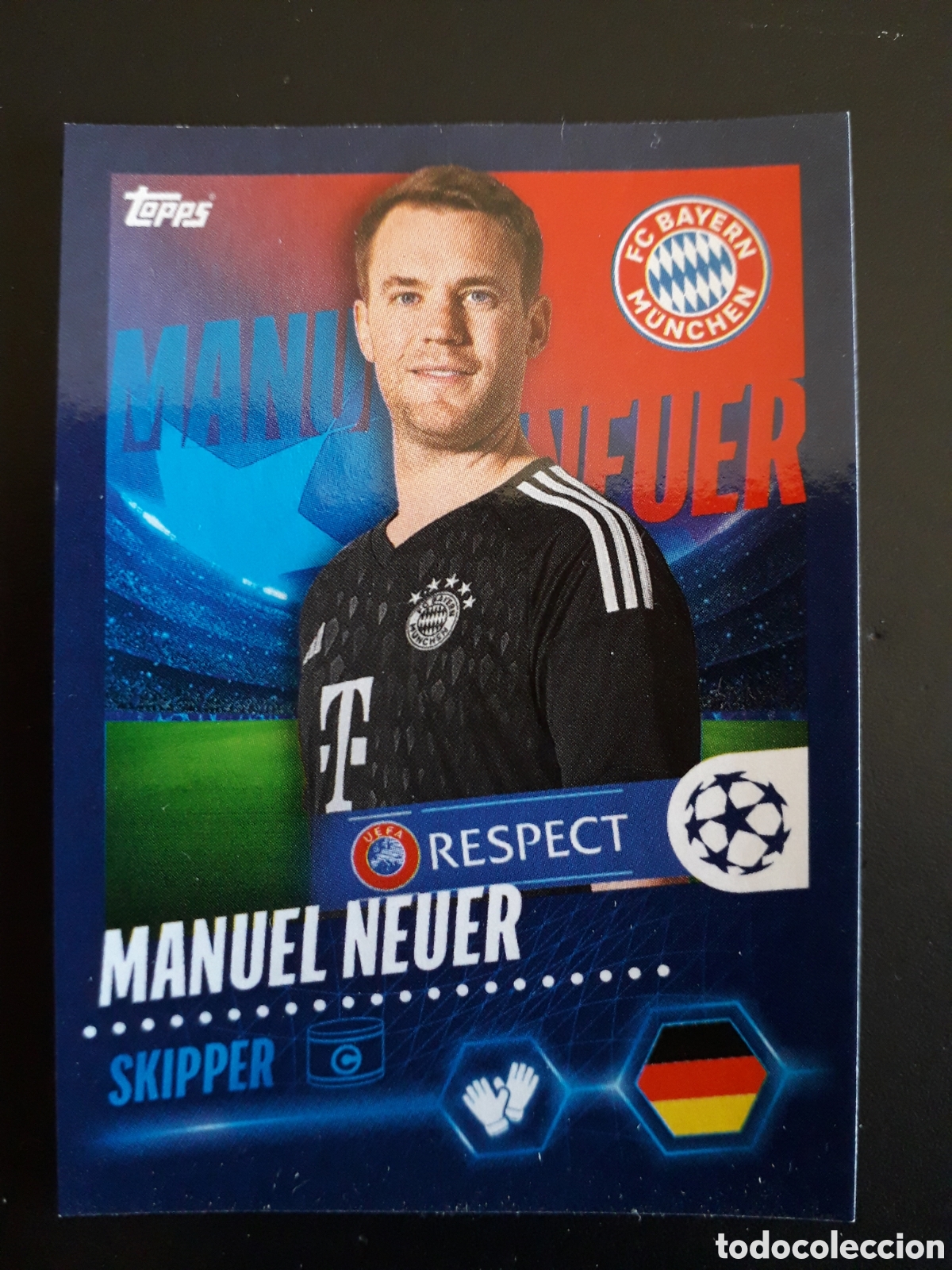 Fu&szlig;ball-Sticker: M NEUER BAYERN MUNICH N&deg; 143 UEFA CHAMPIONS LEAGUE SEASON TOPPS 23 24 2023 2024 PEDIDO M&Iacute;NIMO 3&euro;