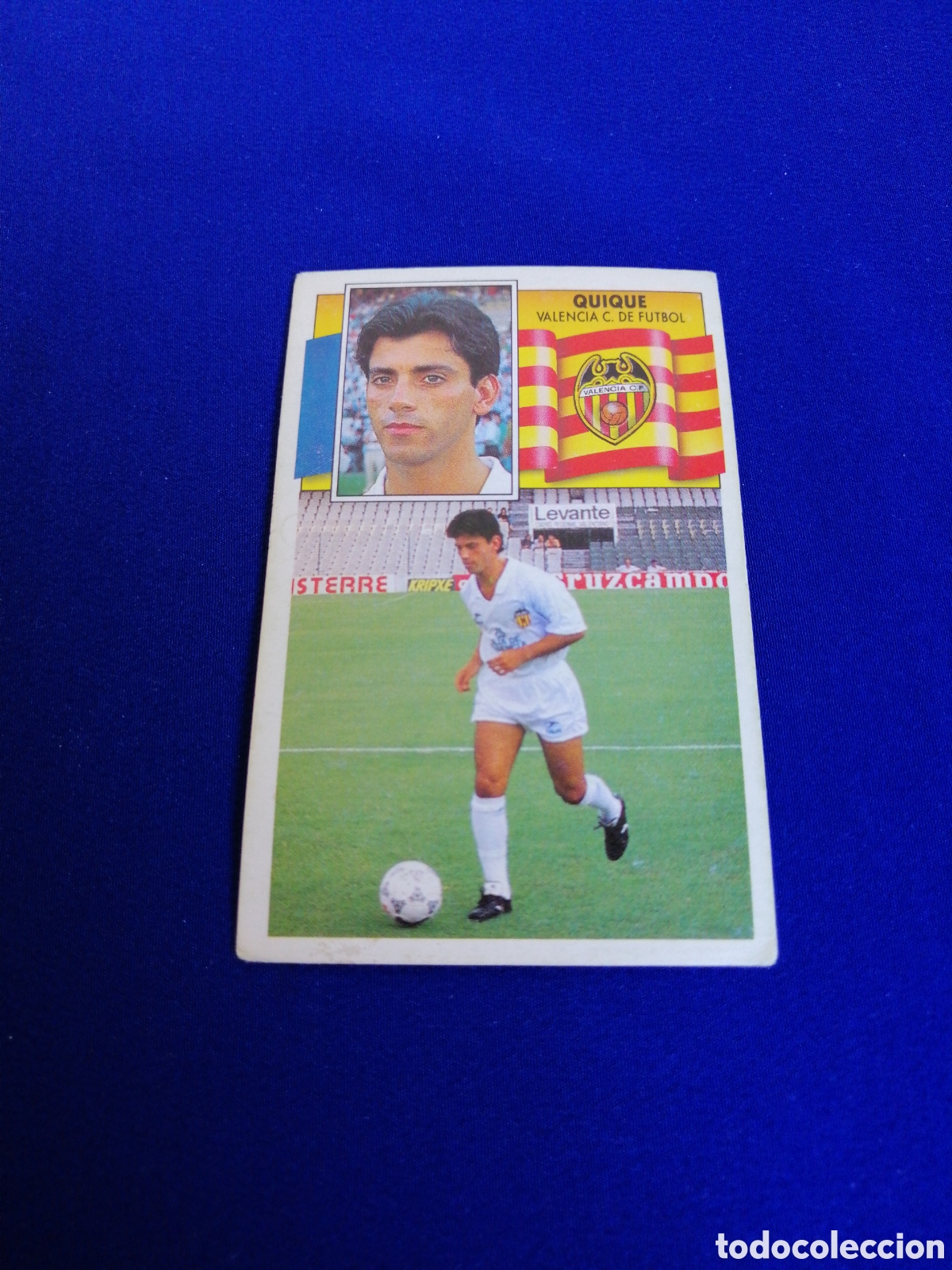 Football Stickers: LIGA 90-91 VALENCIA CLUB DE F&Uacute;TBOL - QUIQUE FLORES
