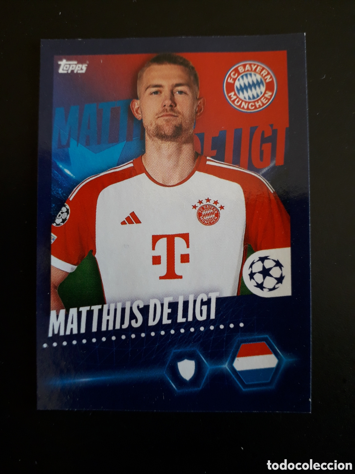 Fu&szlig;ball-Sticker: DE LIGT BAYER MUNICH N&deg; 145 UEFA CHAMPIONS LEAGUE SEASON TOPPS 23 24 2023 2024 PEDIDO M&Iacute;NIMO 3&euro;