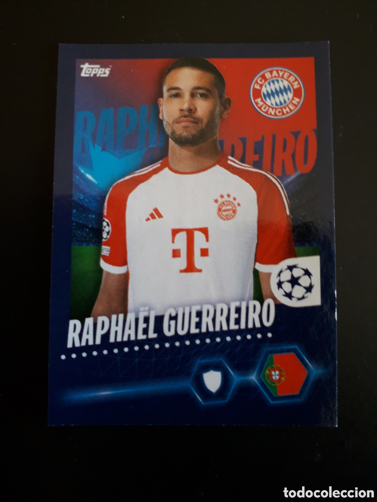 Cromos de F&uacute;tbol: R GUERREIRO BAYERN MUNICH N&deg; 148 UEFA CHAMPIONS LEAGUE SEASON TOPPS 23 24 2023 2024 PEDIDO M&Iacute;NIMO 3&euro;