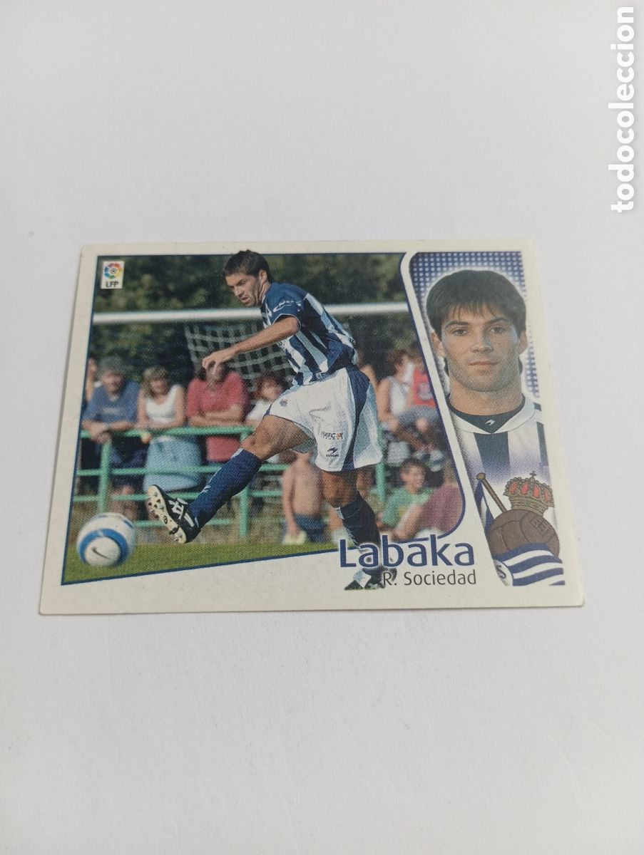 Cromos de F&uacute;tbol: LABAKA COLOCA Real Sociedad LIGA ESTE 2004 2005 PANINI 04 05
