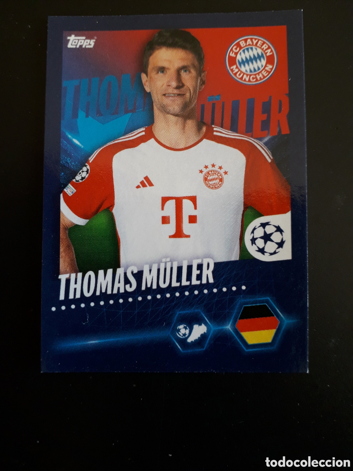 Cromos de Futebol: THOMAS M&Uuml;LLER BAYERN MUNICH N&deg; 153 UEFA CHAMPIONS LEAGUE TOPPS 23 24 2023 2024 PEDIDO M&Iacute;NIMO 3&euro;