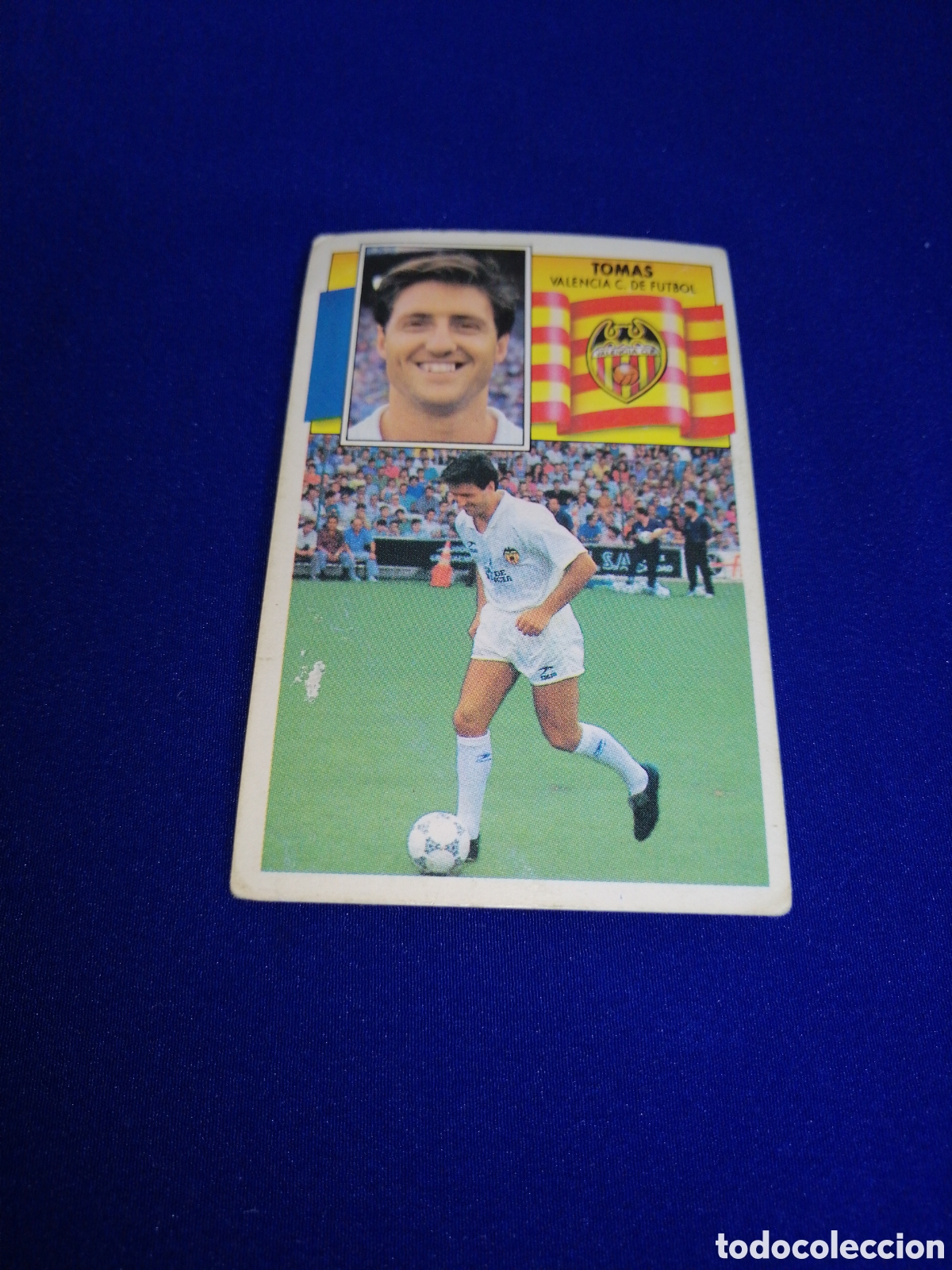 Cromos de F&uacute;tbol: LIGA 90-91 VALENCIA CLUB DE F&Uacute;TBOL - TOM&Aacute;S