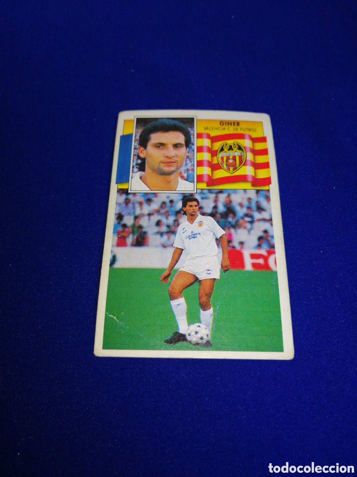 Fu&szlig;ball-Sticker: LIGA 90-91 VALENCIA CLUB DE F&Uacute;TBOL - GINER