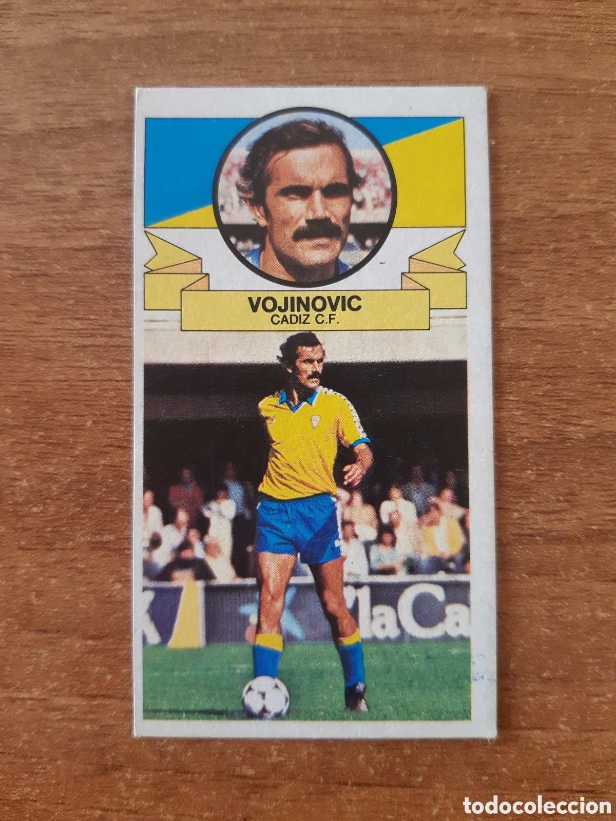 Cromos de F&uacute;tbol: Baja Vojinovic (C&aacute;diz) Liga 85-86 ESTE. Nunca pegado, sin pegar