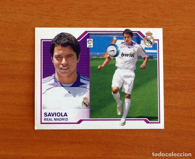 Cromos de F&uacute;tbol: Real Madrid - Saviola - Fichaje n&ordm; 9 - Liga 2007-2008, 07-08 - Ediciones Este - Nunca Pegado