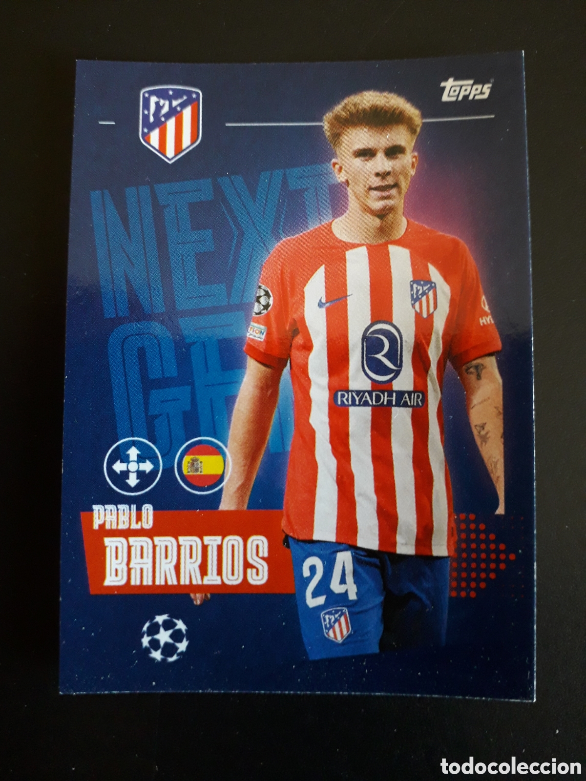 Figurine di Calcio: BARRIOS AT MADRID N&deg; 83 UEFA CHAMPIONS LEAGUE SEASON TOPPS 23 24 2023 2024 PEDIDO M&Iacute;NIMO 3&euro;