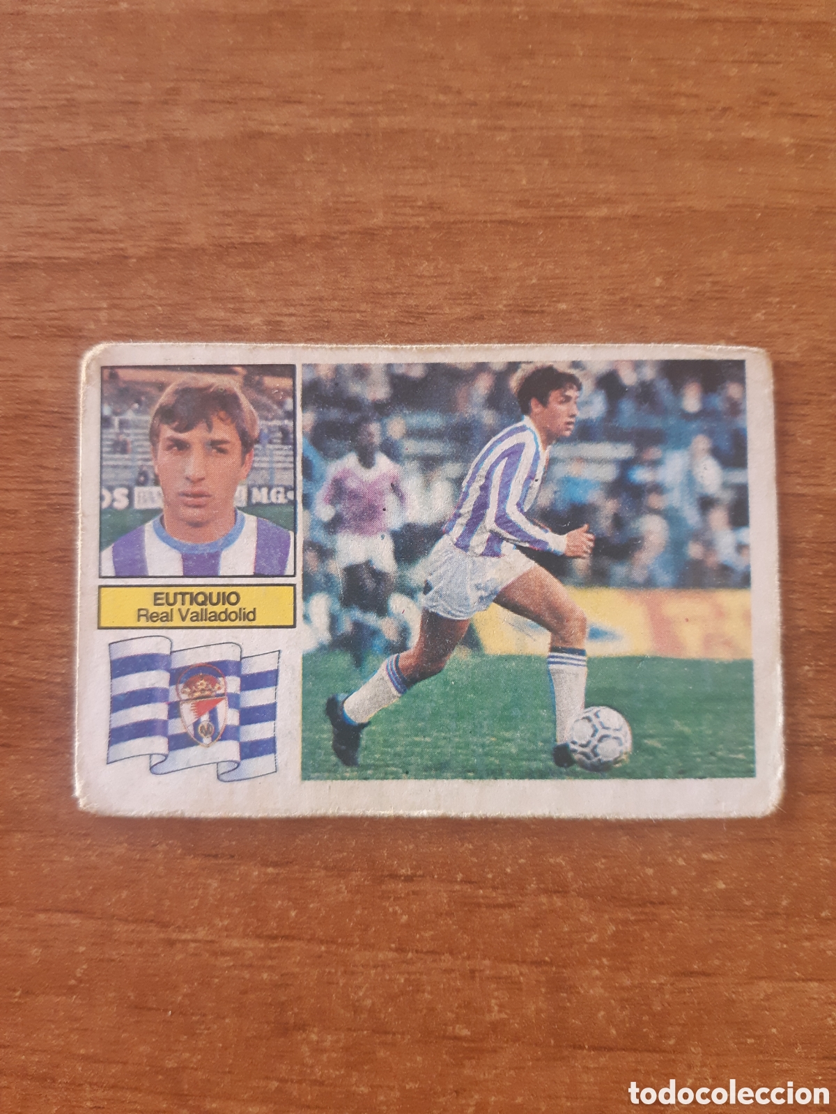 Fu&szlig;ball-Sticker: Baja Eutiquio (Valladolid) Liga 82-83 ESTE. Nunca pegado, sin pegar
