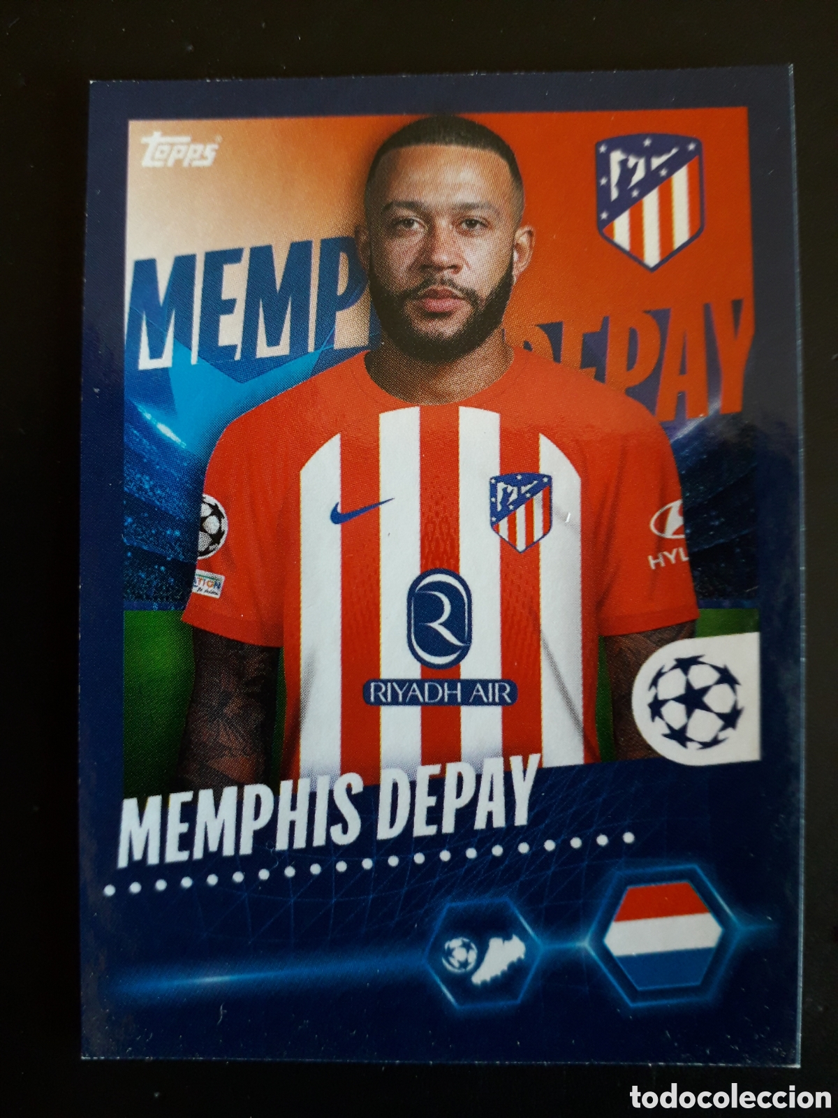 Cromos de F&uacute;tbol: MEMPHIS DEPAY AT MADRID N&deg; 82 UEFA CHAMPIONS LEAGUE SEASON TOPPS 23 24 2023 2024 PEDIDO M&Iacute;NIMO 3&euro;