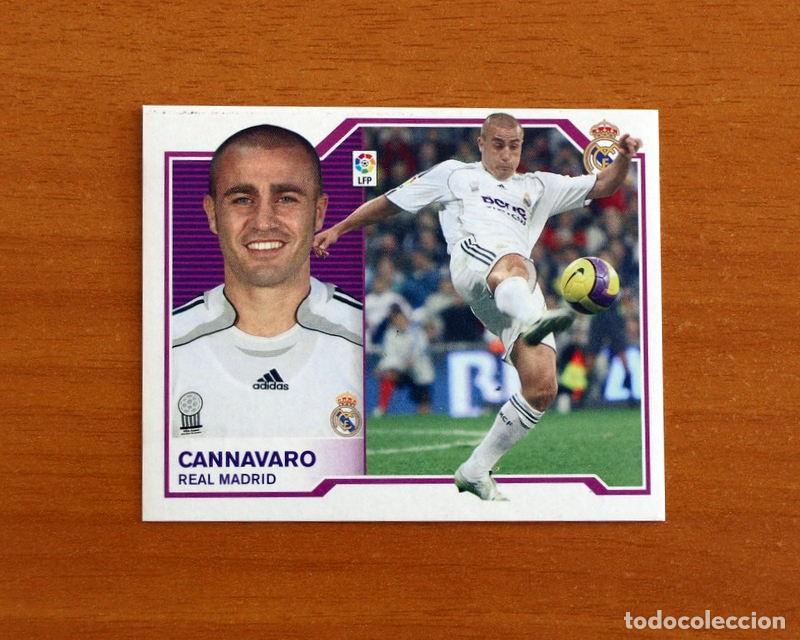 Cromos de F&uacute;tbol: Real Madrid - Cannavaro - Liga 2007-2008, 07-08 - Ediciones Este - Nunca Pegado
