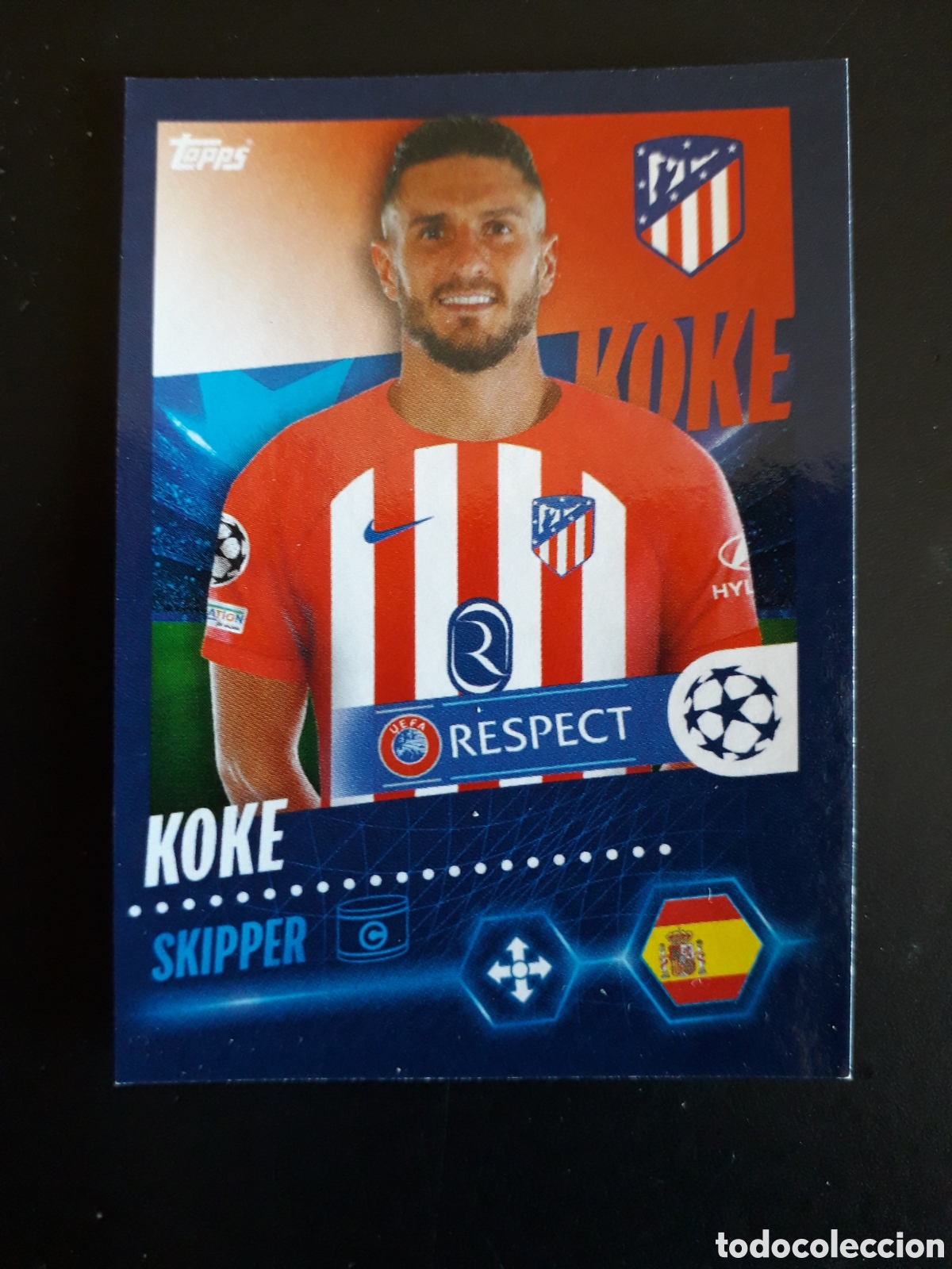 Cromos de F&uacute;tbol: KOKE AT MADRID N&deg; 75 UEFA CHAMPIONS LEAGUE SEASON TOPPS 23 24 2023 2024 PEDIDO M&Iacute;NIMO 3&euro;