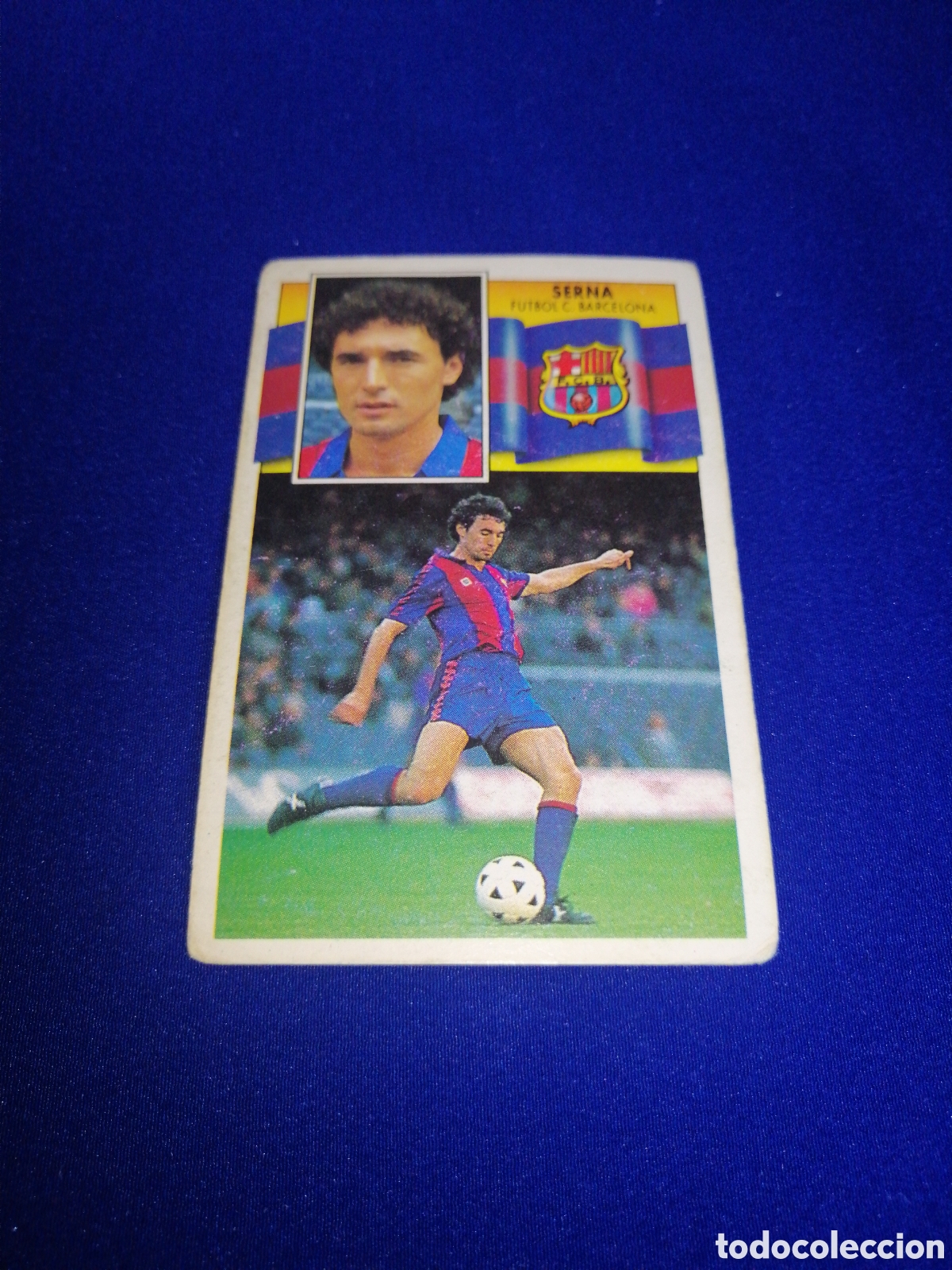 Cromos de F&uacute;tbol: LIGA 90-91 F&Uacute;TBOL CLUB BARCELONA - SERNA