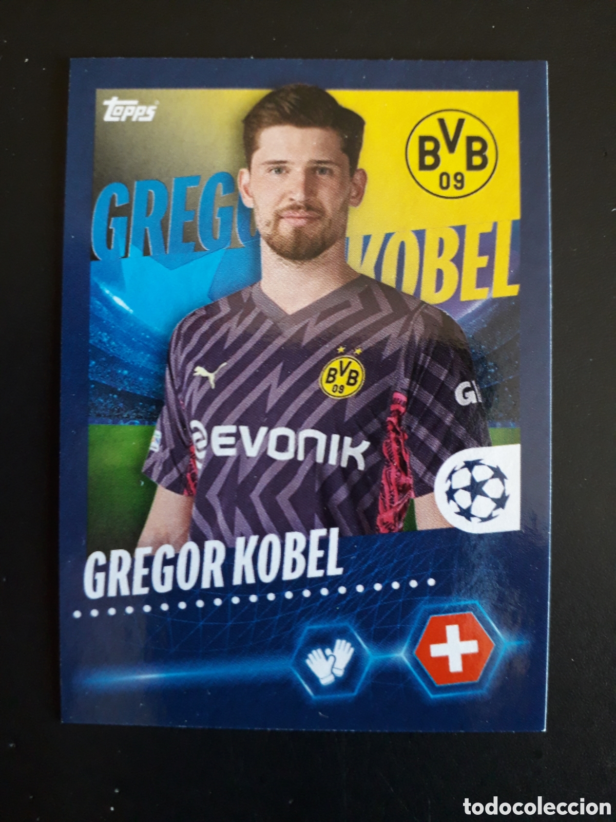 Cromos de F&uacute;tbol: KOBEL BORUSSIA DORTMUND N&deg; 86 UEFA CHAMPIONS LEAGUE SEASON TOPPS 23 24 2023 2024 PEDIDO M&Iacute;NIMO 3&euro;