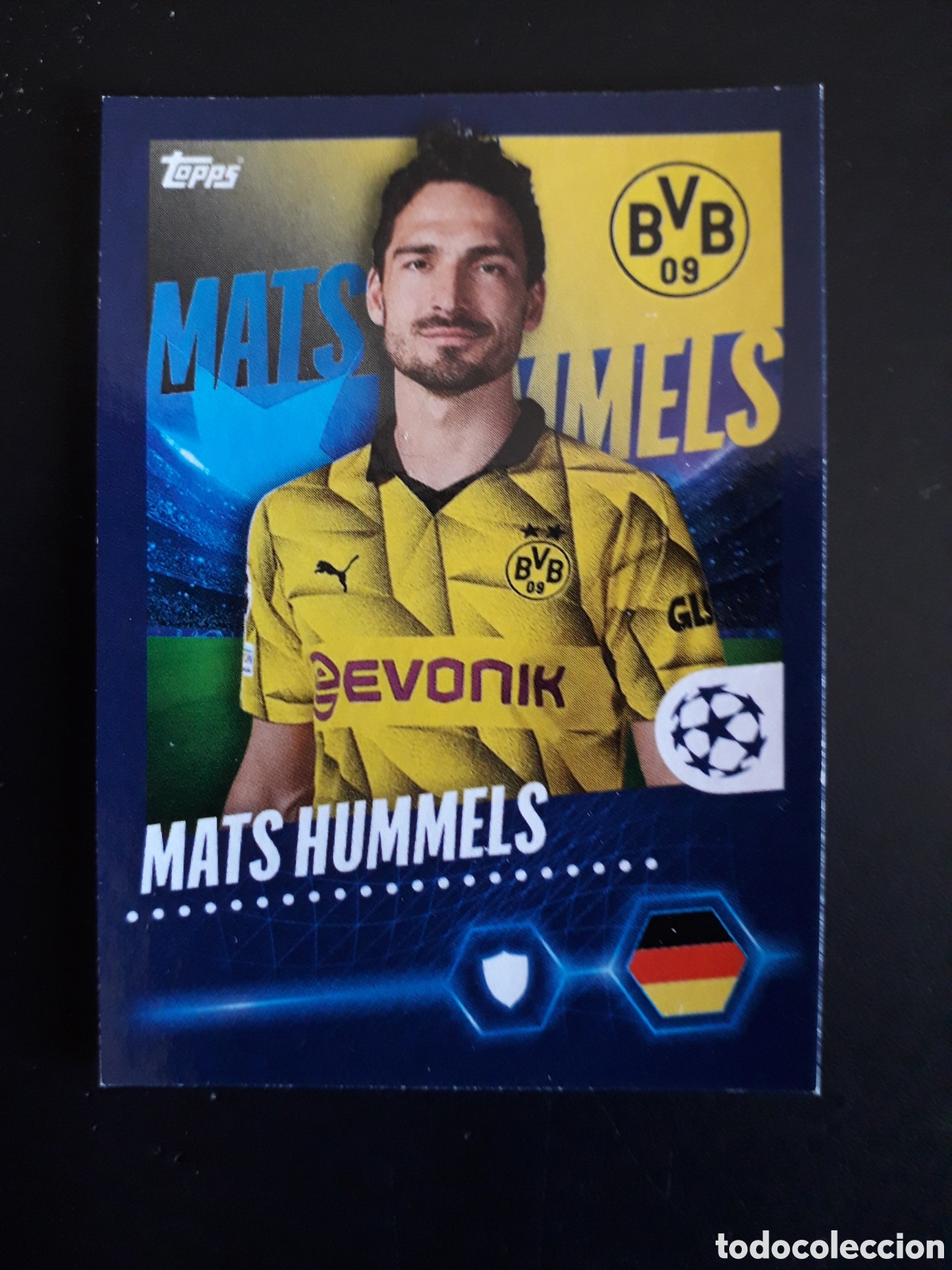 Cromos de F&uacute;tbol: HUMMELS BORUSSIA DORTMUND N&deg; 88 UEFA CHAMPIONS LEAGUE SEASON TOPPS 23 24 2023 2024 PEDIDO M&Iacute;NIMO 3&euro;.