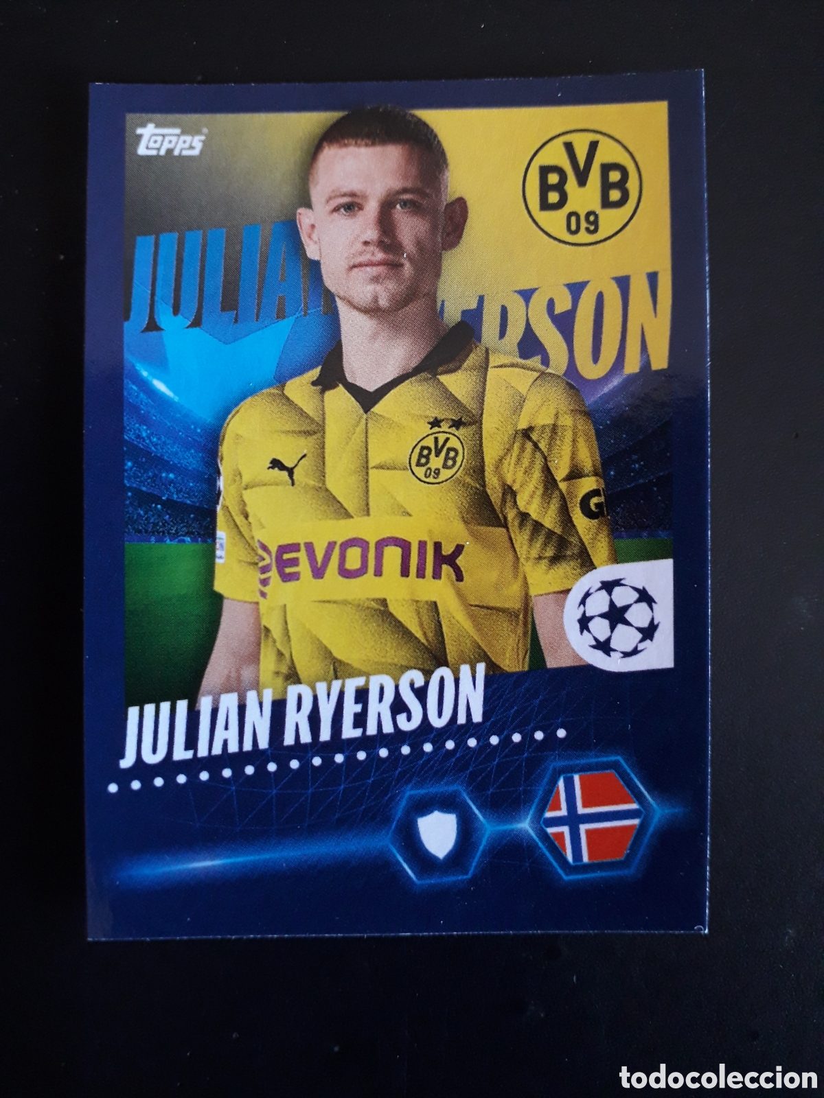 Cromos de F&uacute;tbol: RYERSON BORUSSIA DORTMUND N&deg; 89 UEFA CHAMPIONS LEAGUE SEASON TOPPS 23 24 2023 2024 PEDIDO M&Iacute;NIMO 3&euro;.