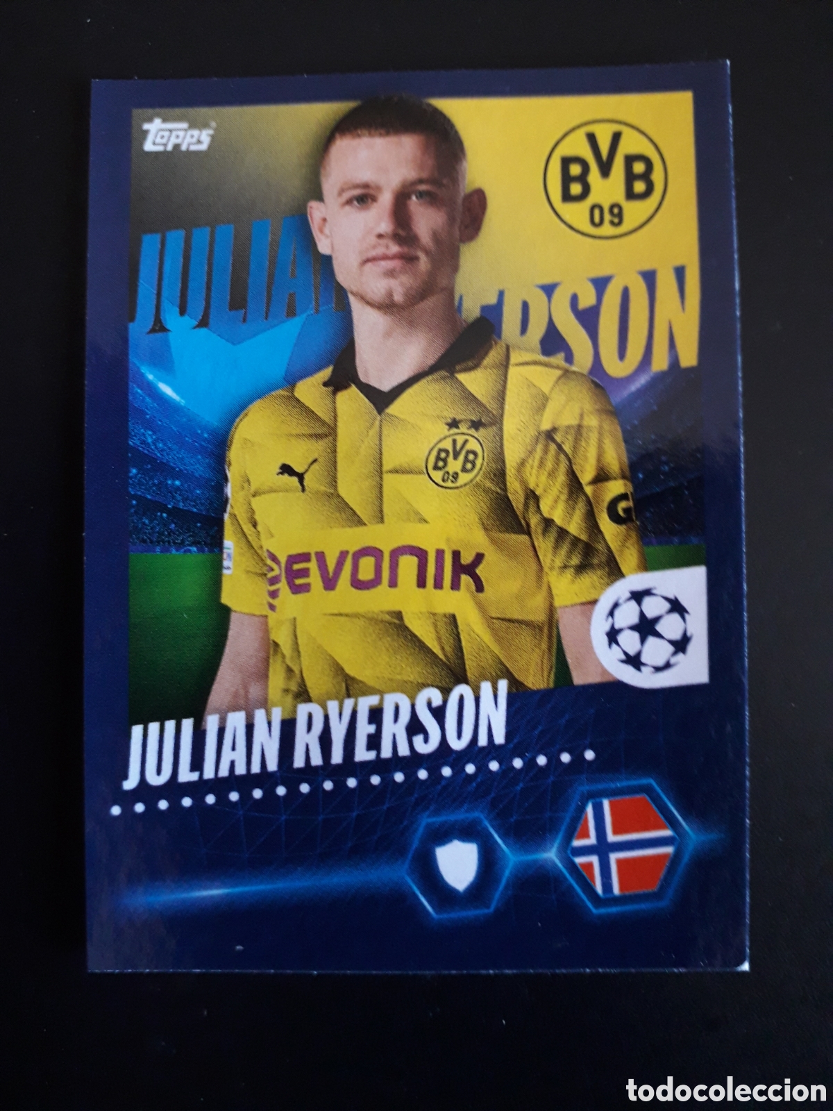 Cromos de Futebol: RYERSON BORUSSIA DORTMUND N&deg; 89 UEFA CHAMPIONS LEAGUE SEASON TOPPS 23 24 2023 2024 PEDIDO M&Iacute;NIMO 3&euro;.
