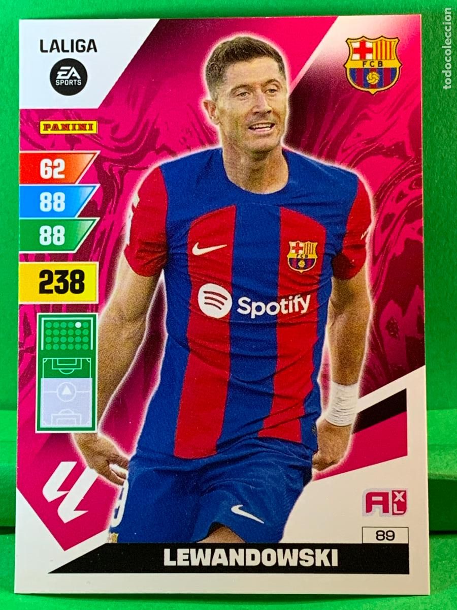 Cromos de Futebol: 89 Lewandowski FC Barcelona Base card ADRENALYN XL LIGA 2023/2024 23 24 PANINI