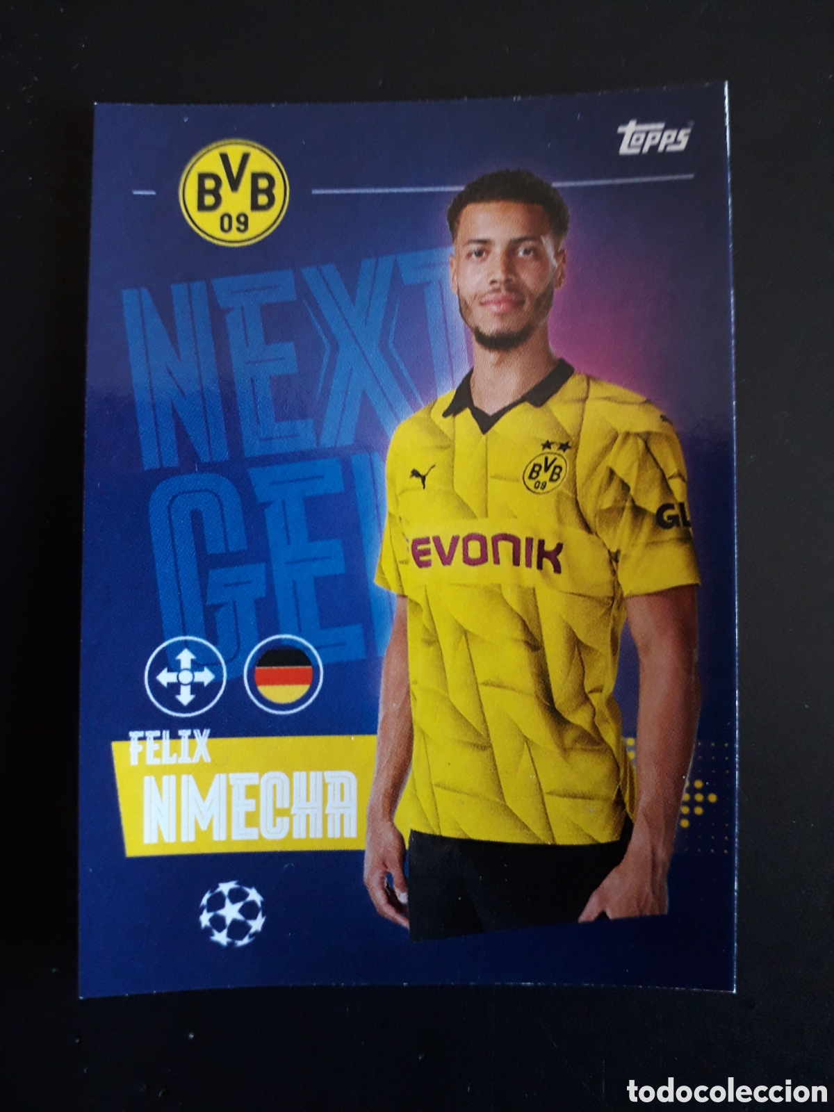 Cromos de F&uacute;tbol: NMECHA BORUSSIA DORTMUND N&deg; 102 UEFA CHAMPIONS LEAGUE SEASON TOPPS 23 24 2023 2024 PEDIDO M&Iacute;NIMO 3&euro;.