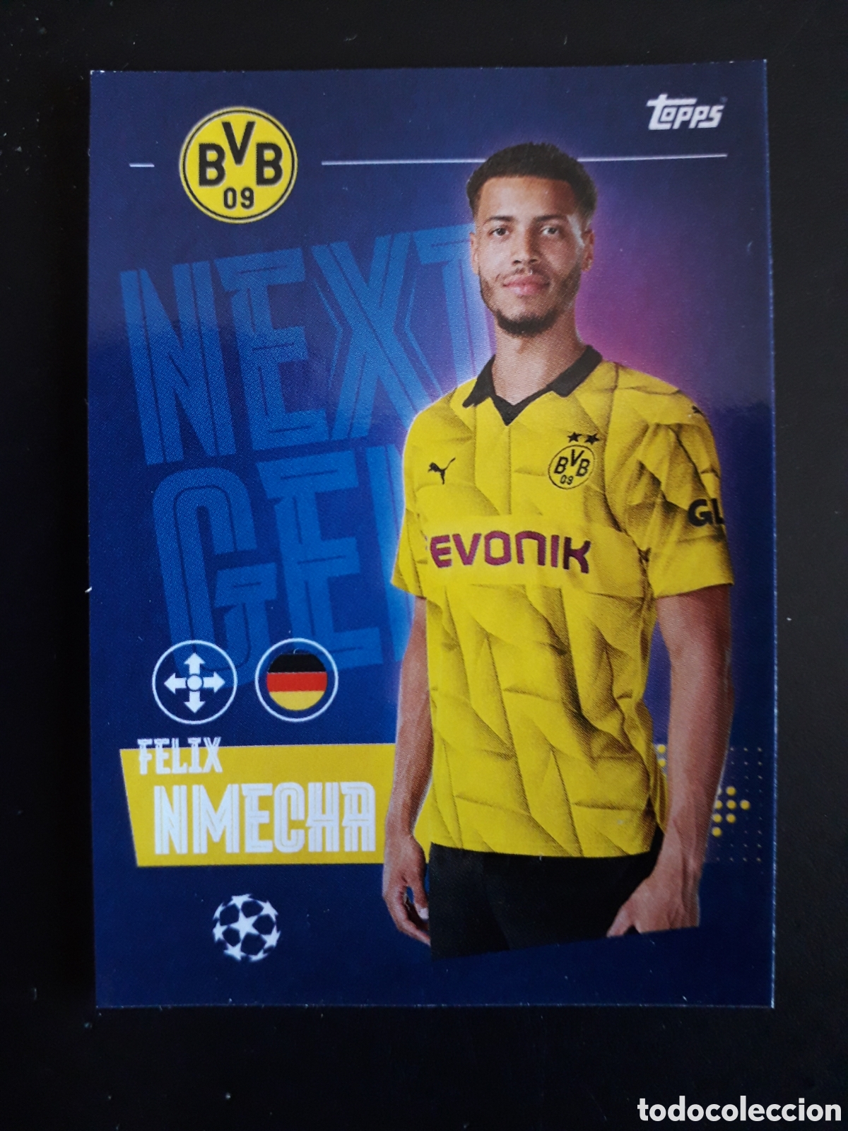 Cromos de F&uacute;tbol: NMECHA BORUSSIA DORTMUND N&deg; 102 UEFA CHAMPIONS LEAGUE SEASON TOPPS 23 24 2023 2024 PEDIDO M&Iacute;NIMO 3&euro;.