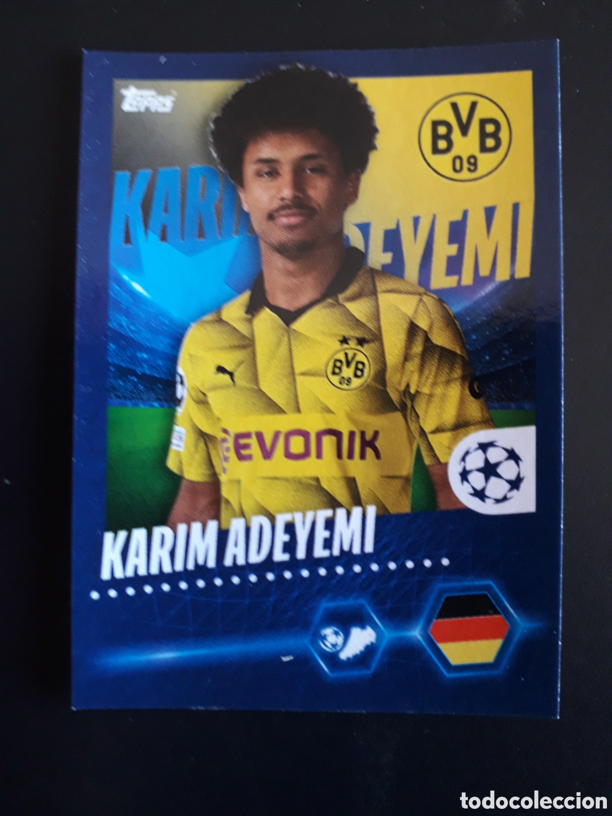 Cromos de F&uacute;tbol: ADEYEMI BORUSSIA DORTMUND N&deg; 101 UEFA CHAMPIONS LEAGUE SEASON TOPPS 23 24 2023 2024 PEDIDO M&Iacute;NIMO 3&euro;