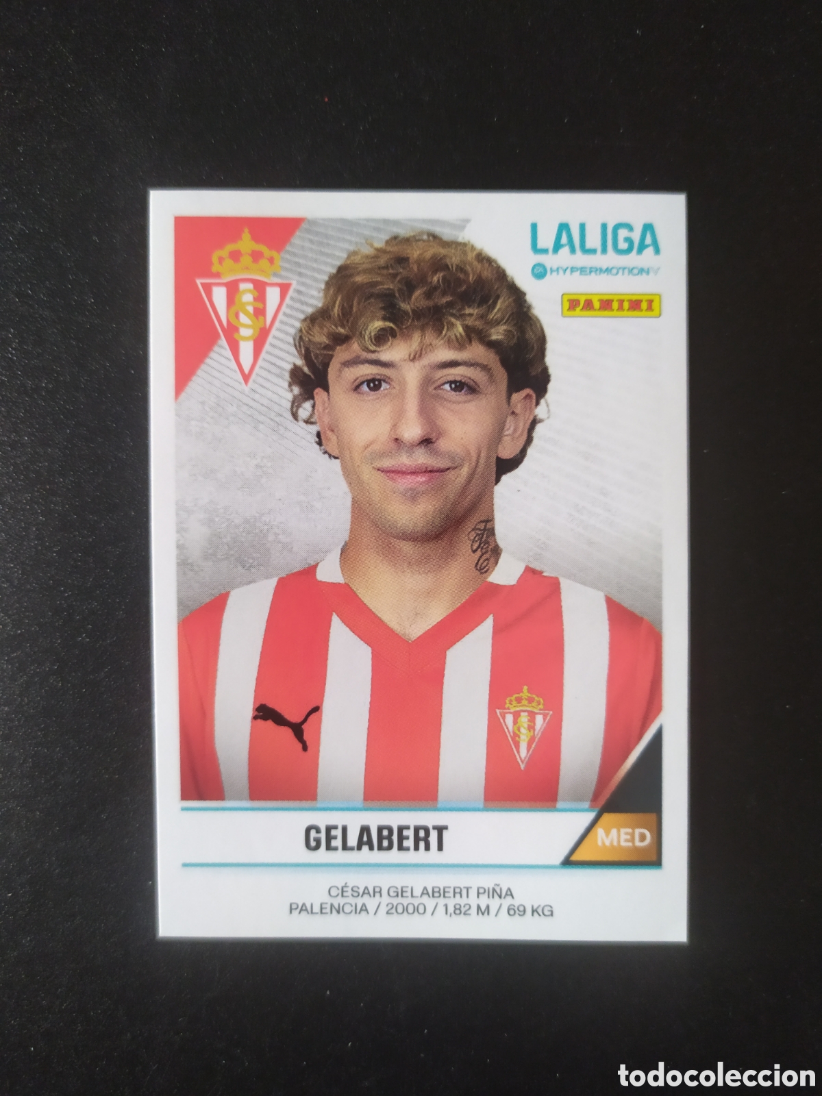 Cromos de F&uacute;tbol: Liga Hypermotion 2024 2025 24 25 panini Gelabert n&deg; 377 Sporting Gijon